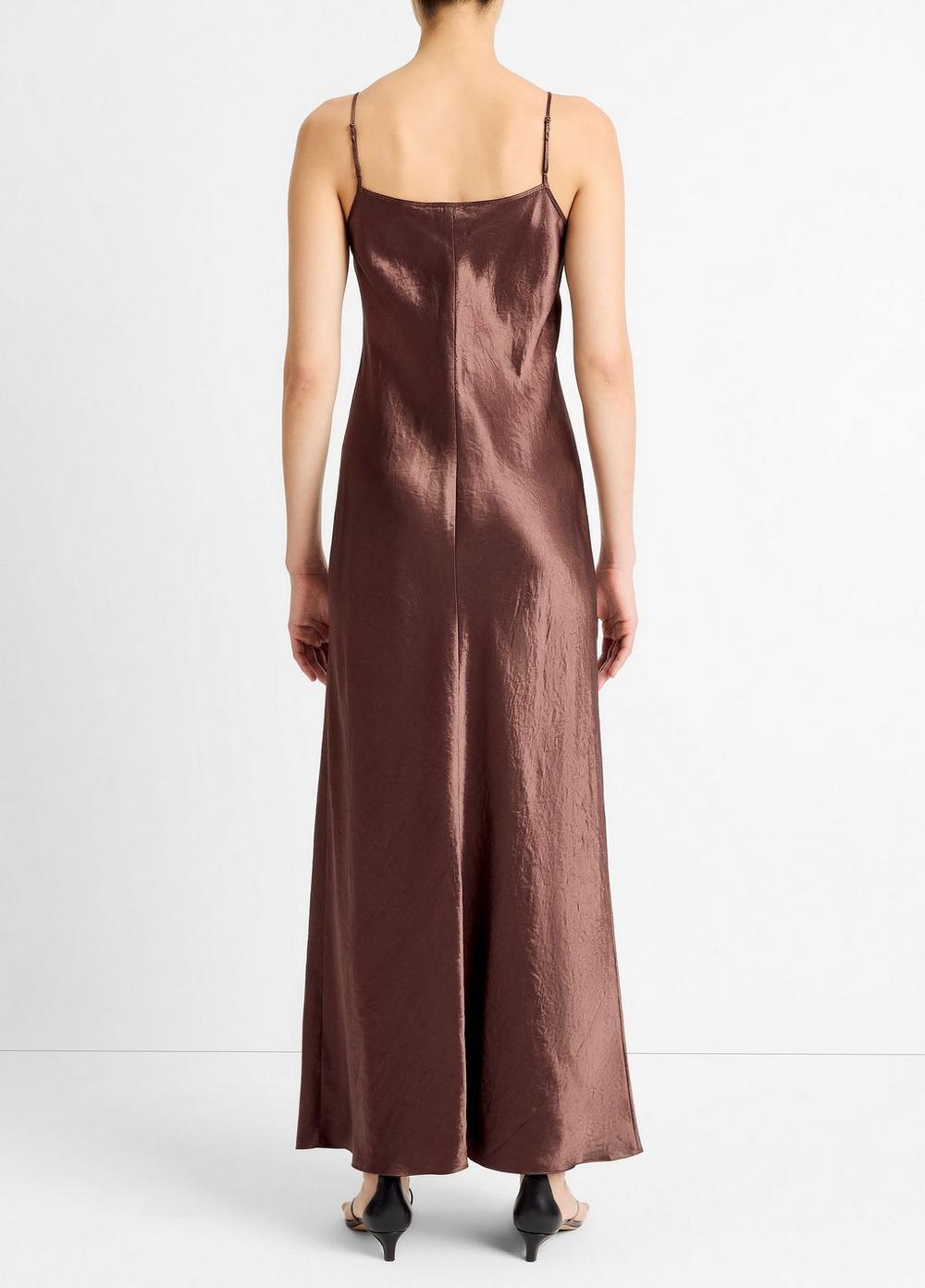 Satin Bias Maxi Slip Dress Product Image