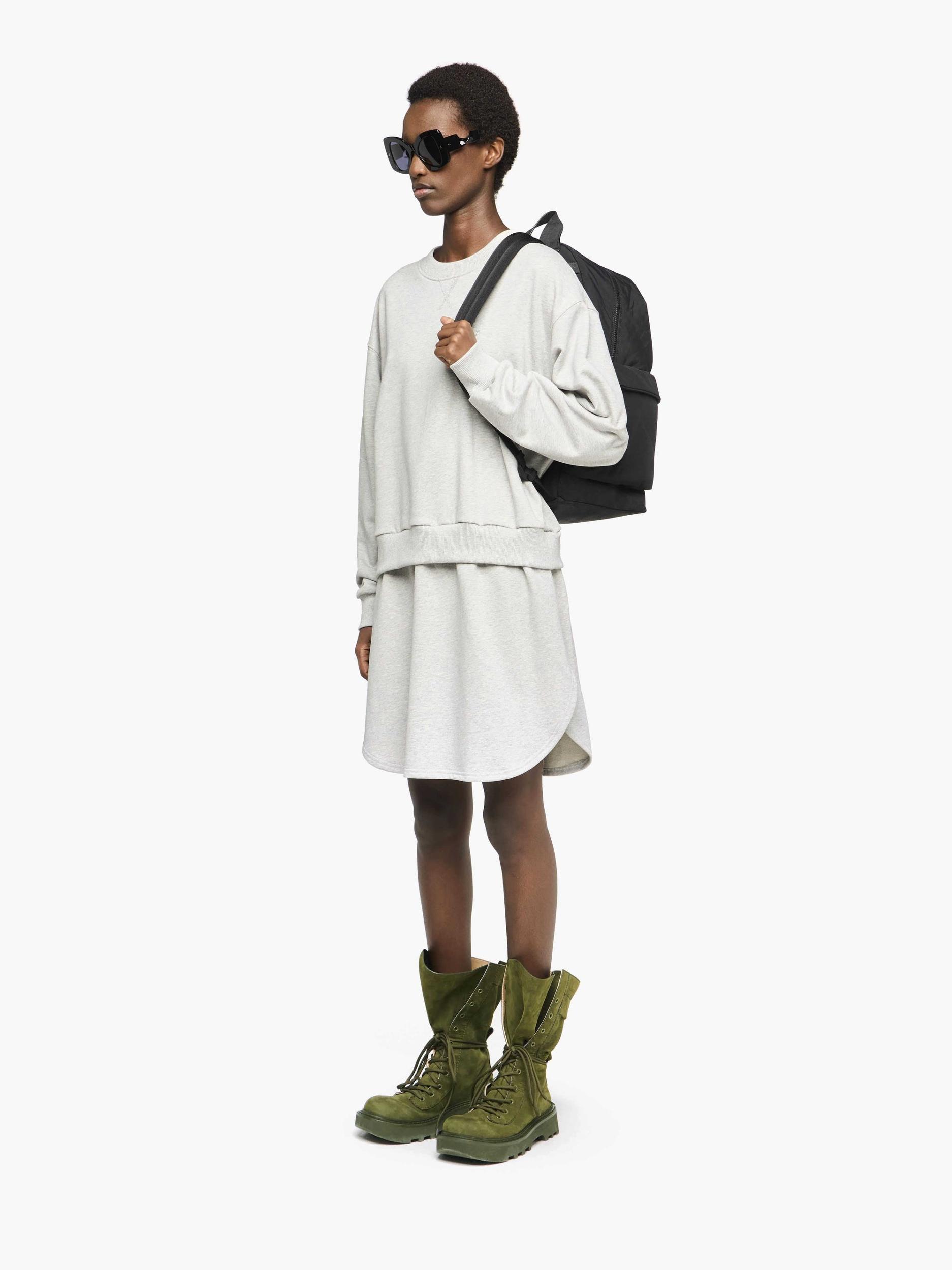 LAYERED SWEATSHIRT DRESS Product Image