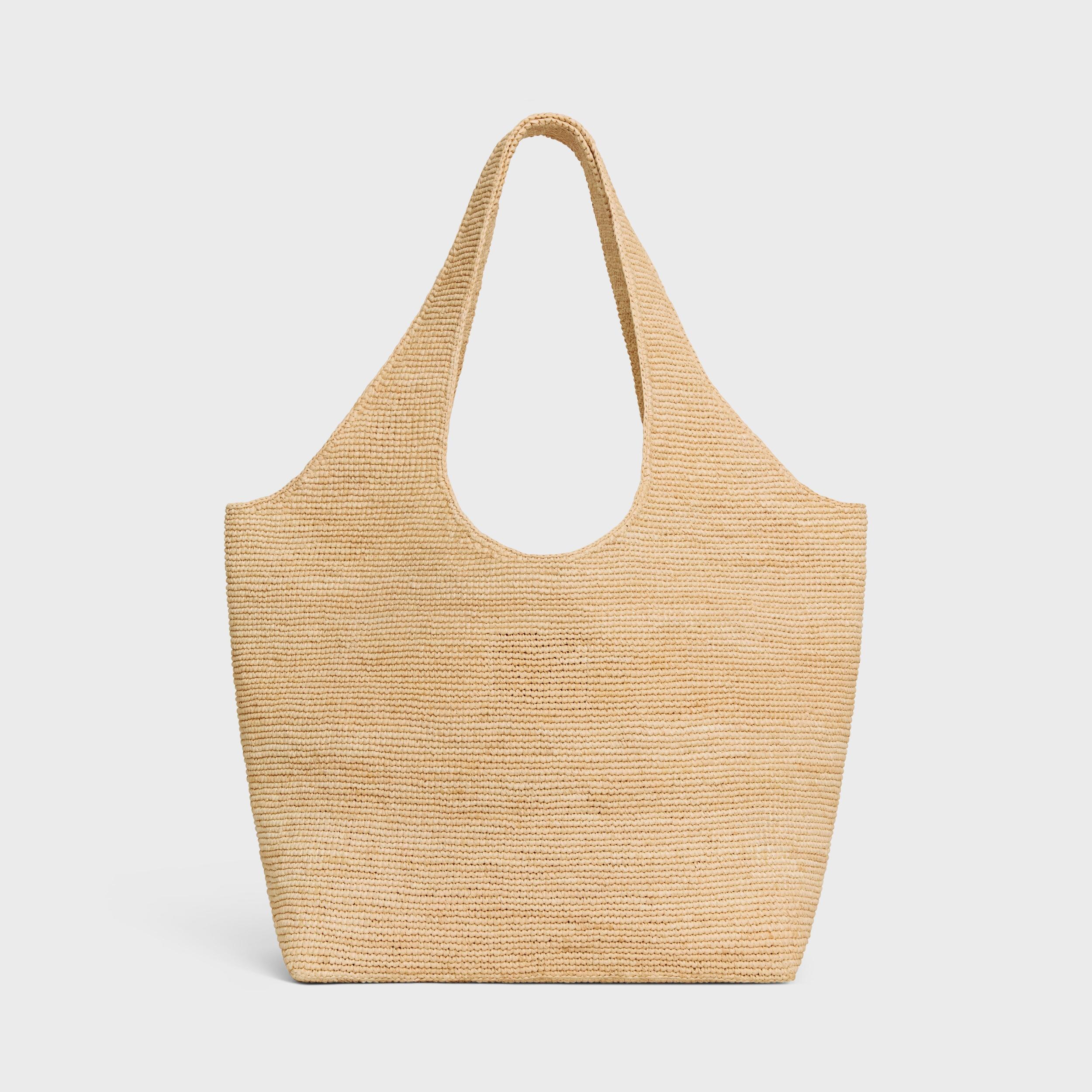 Celine Classic Panier Shopper Cabas IN RAFFIA AND CALFSKIN Product Image