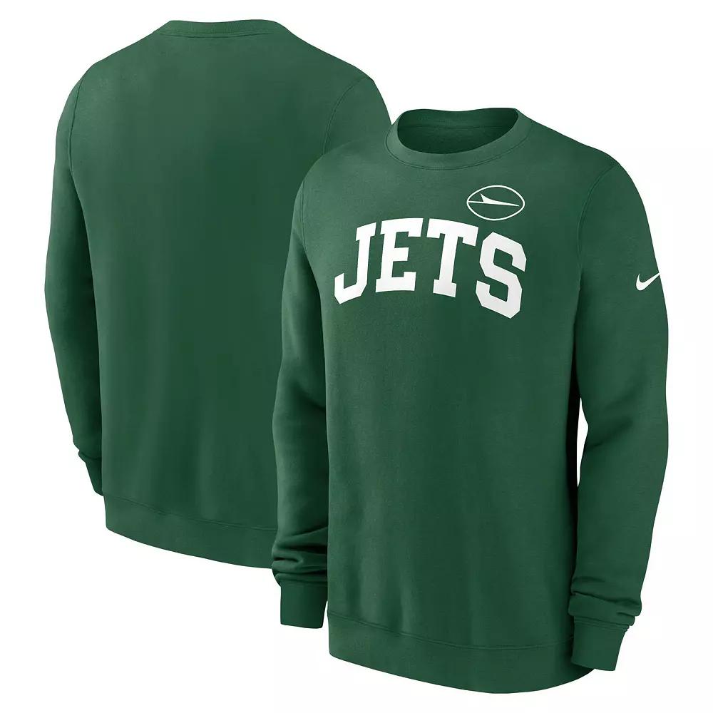 Men's Nike Green New York Jets Club Pullover Sweatshirt,  Product Image