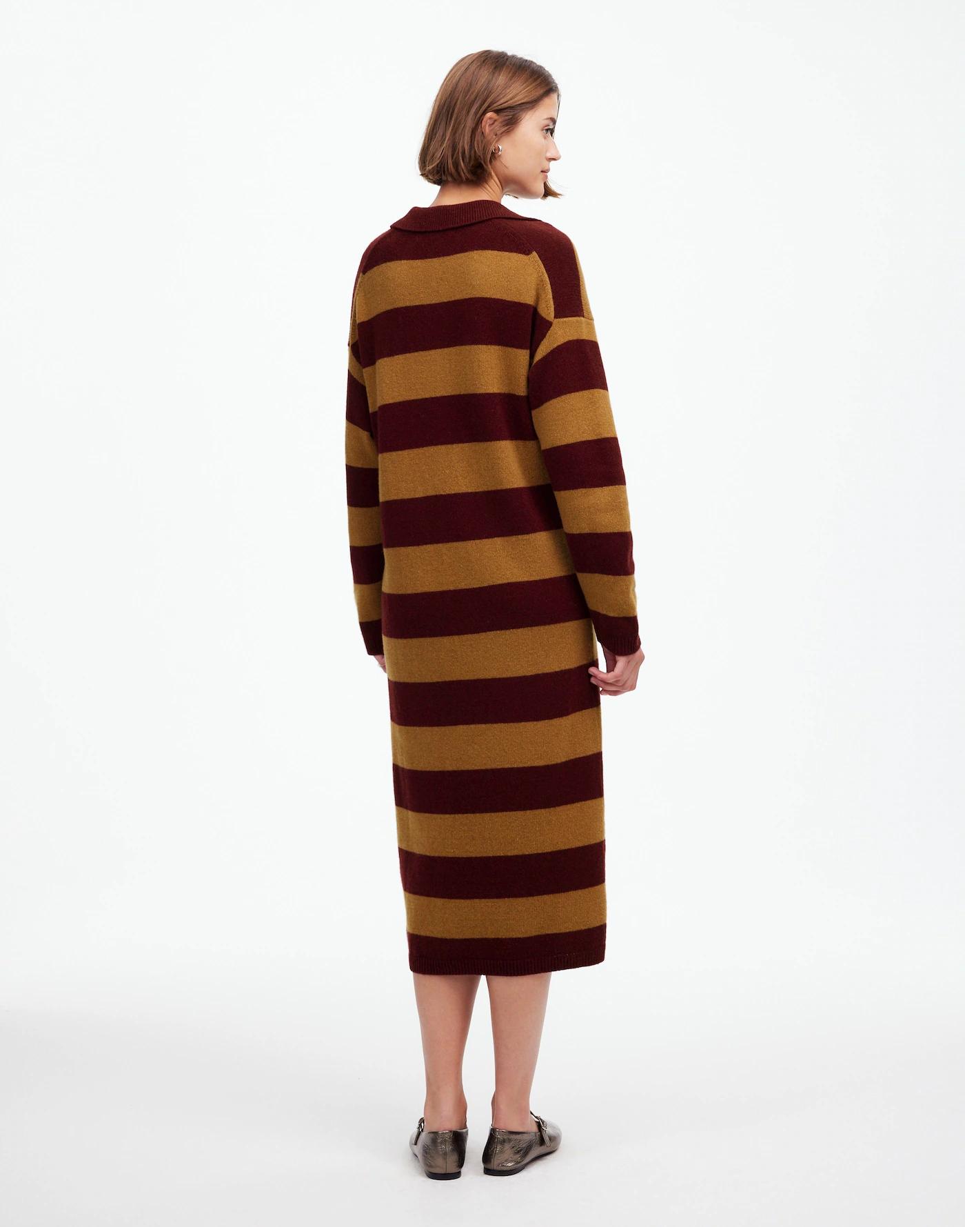 Relaxed Sweater Dress in Stripe Product Image