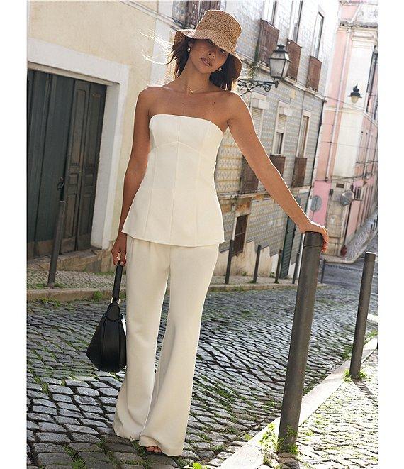 French Connection Coordinating Azra Twill Strapless Top Product Image