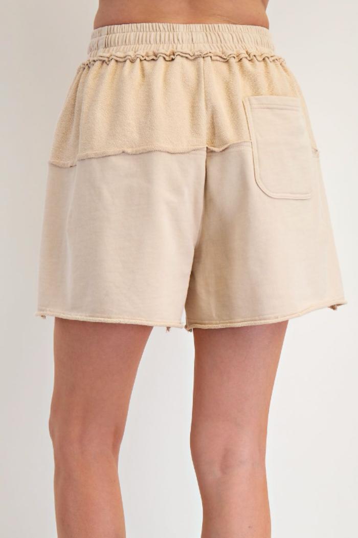 Mixed Mineral Washed Terry Knit Short Product Image