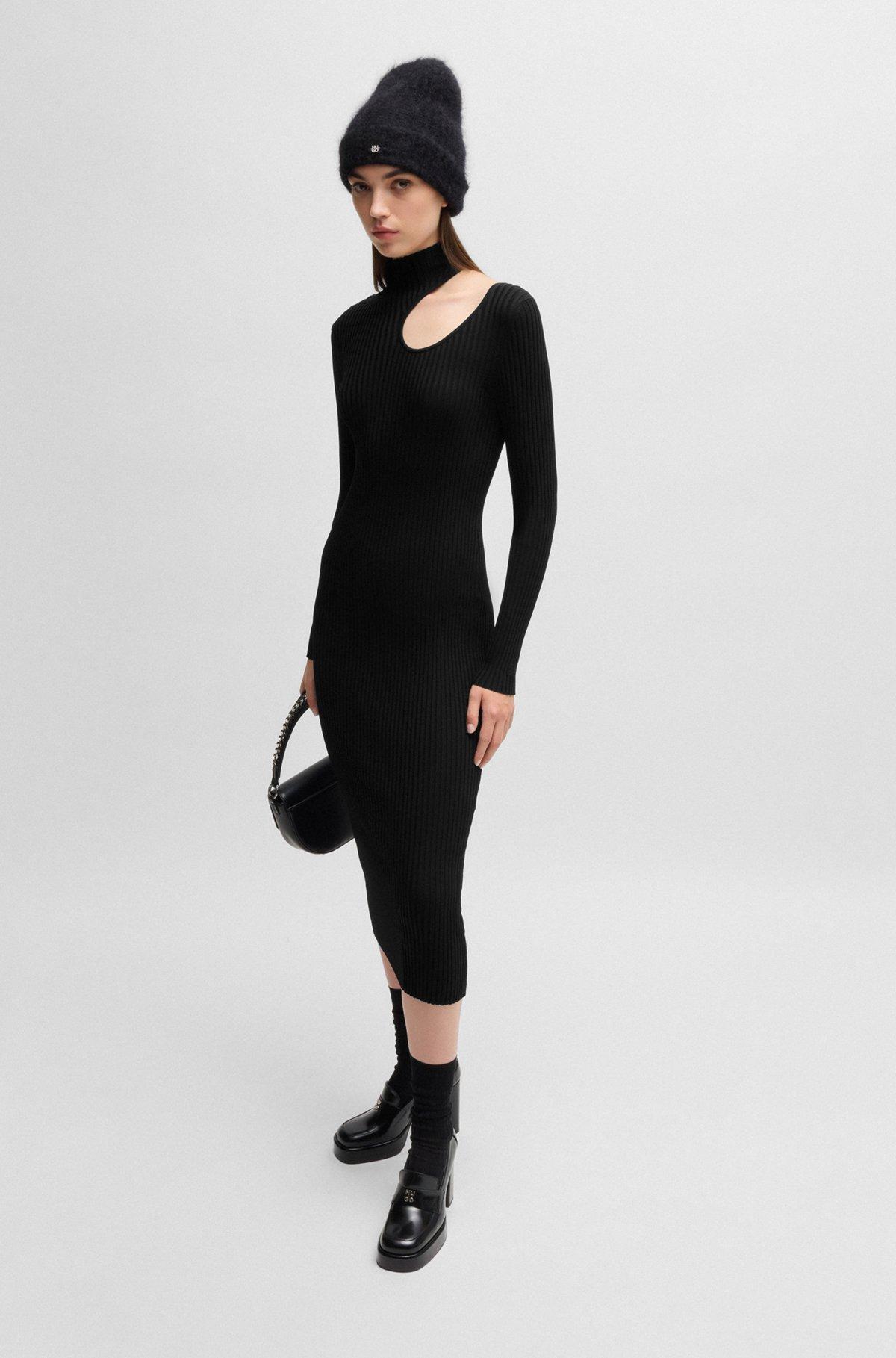 Mock-neck tube dress with cut-out detail Product Image