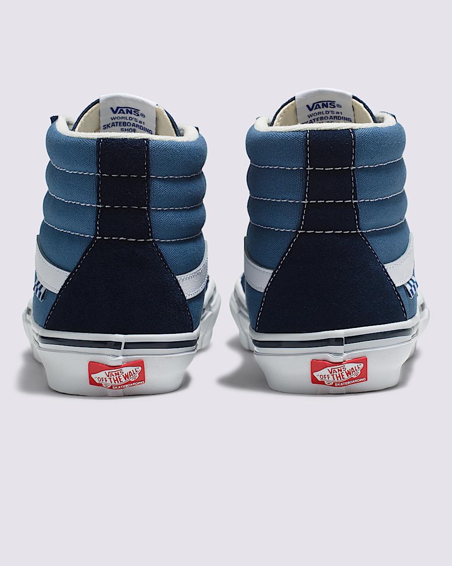 Vans | Skate Sk8-Hi Navy/White Skate Shoe Product Image