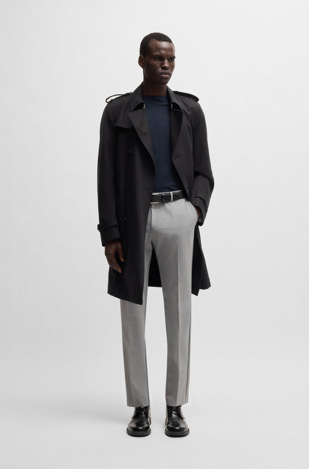 Regular-fit T-shirt in cotton and linen Product Image