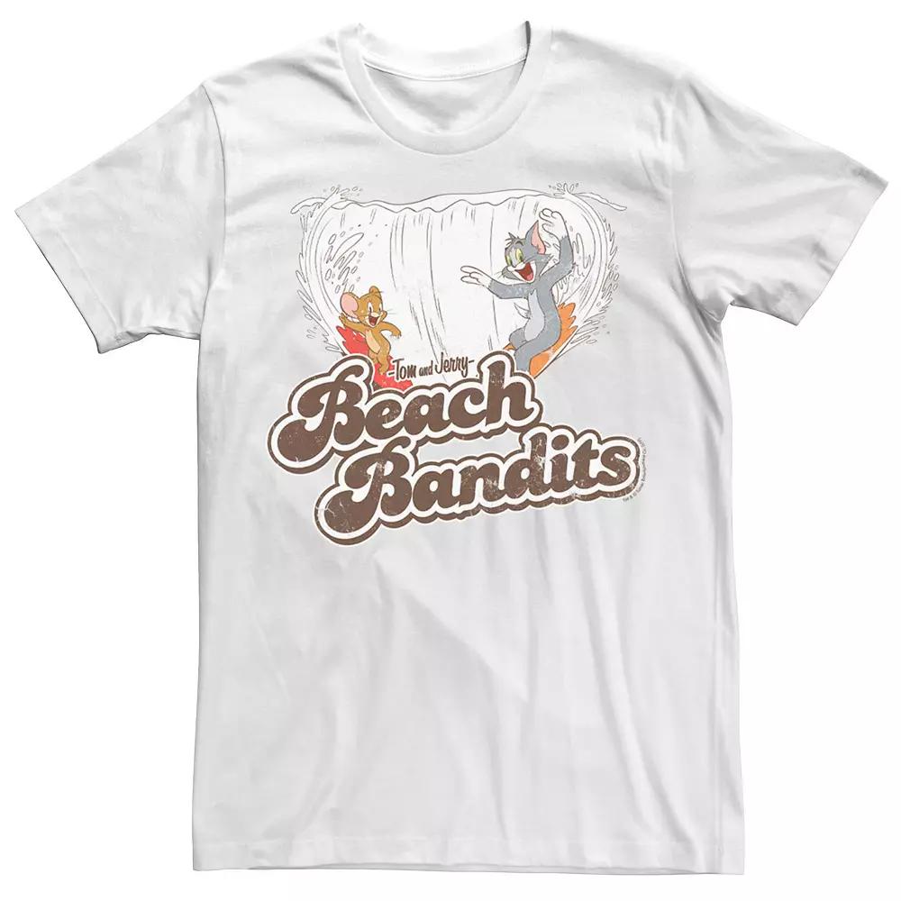 Men's Looney Tunes Tom & Jerry Beach Bandits Distorted Tee,  Product Image