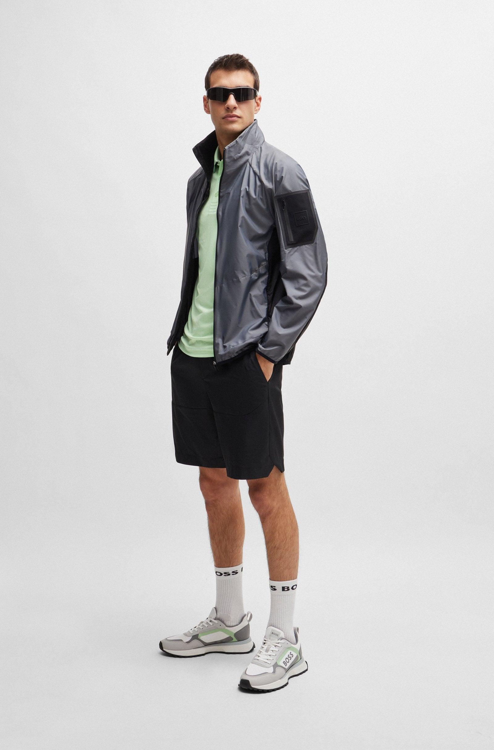 Boss Jacquard Polo Shirt With Contrast Logo Product Image