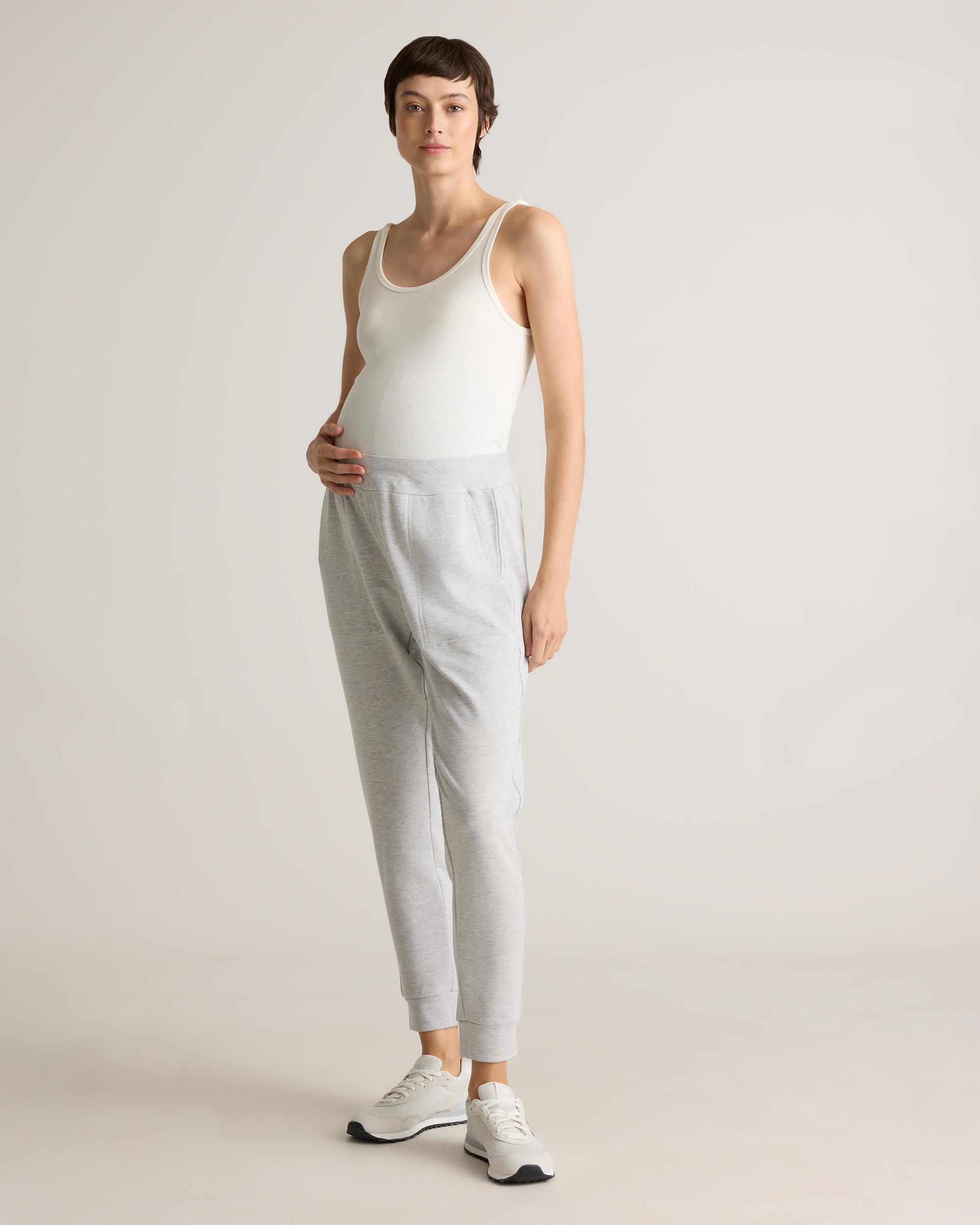 Quince | Women's SuperSoft Fleece Maternity Over Belly Joggers Lenzing Modal Product Image