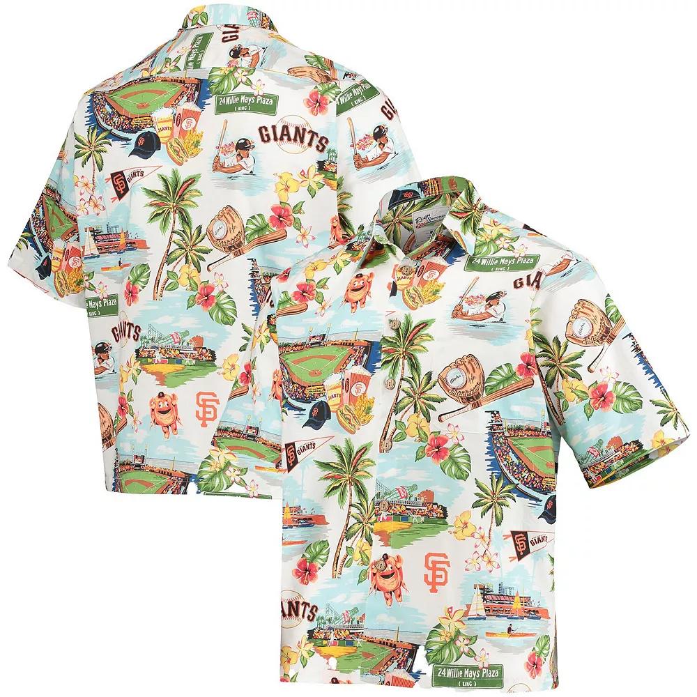 Men's Reyn Spooner White San Francisco Giants Scenic Button-Up Shirt,  Product Image