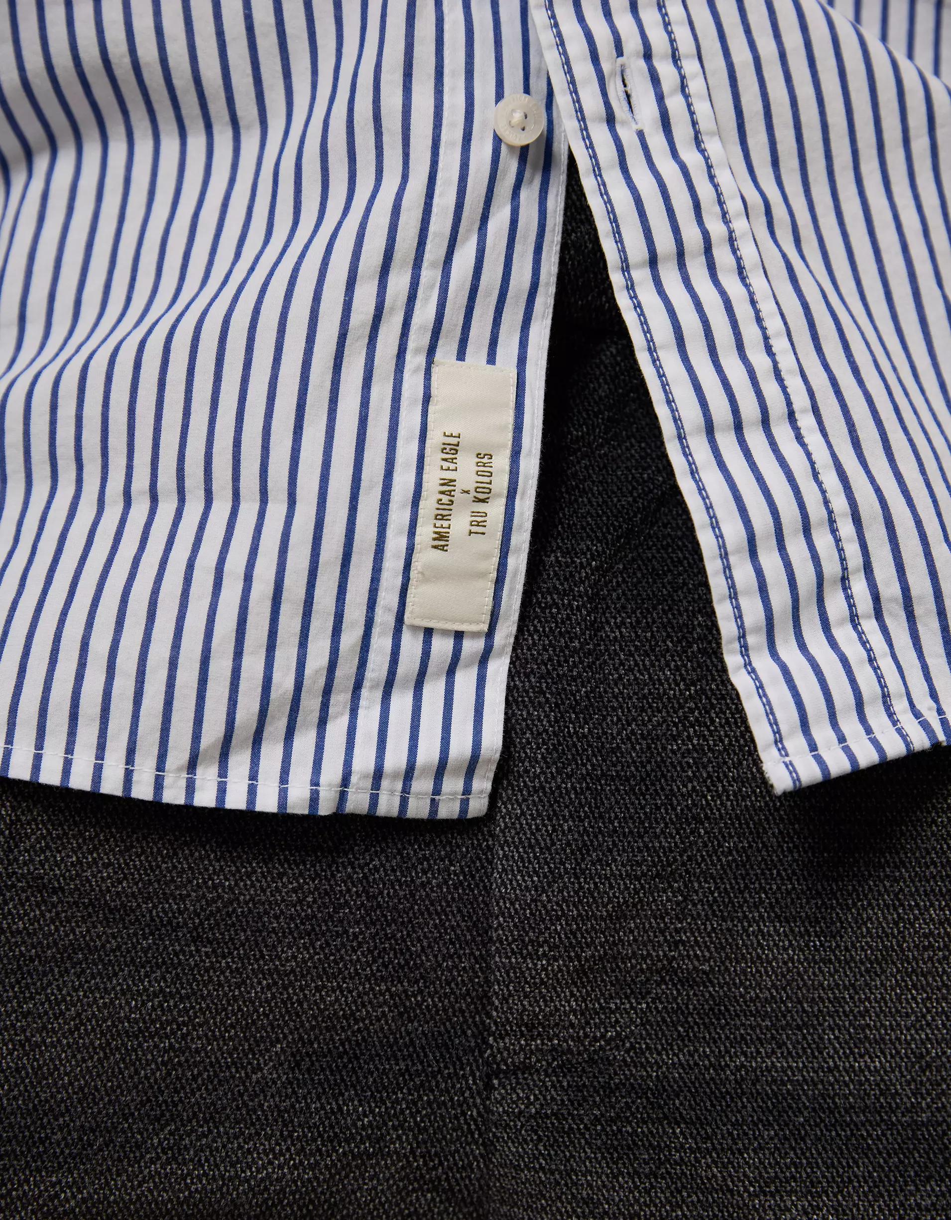 AE x Tru Kolors Poplin Striped Shirt Product Image