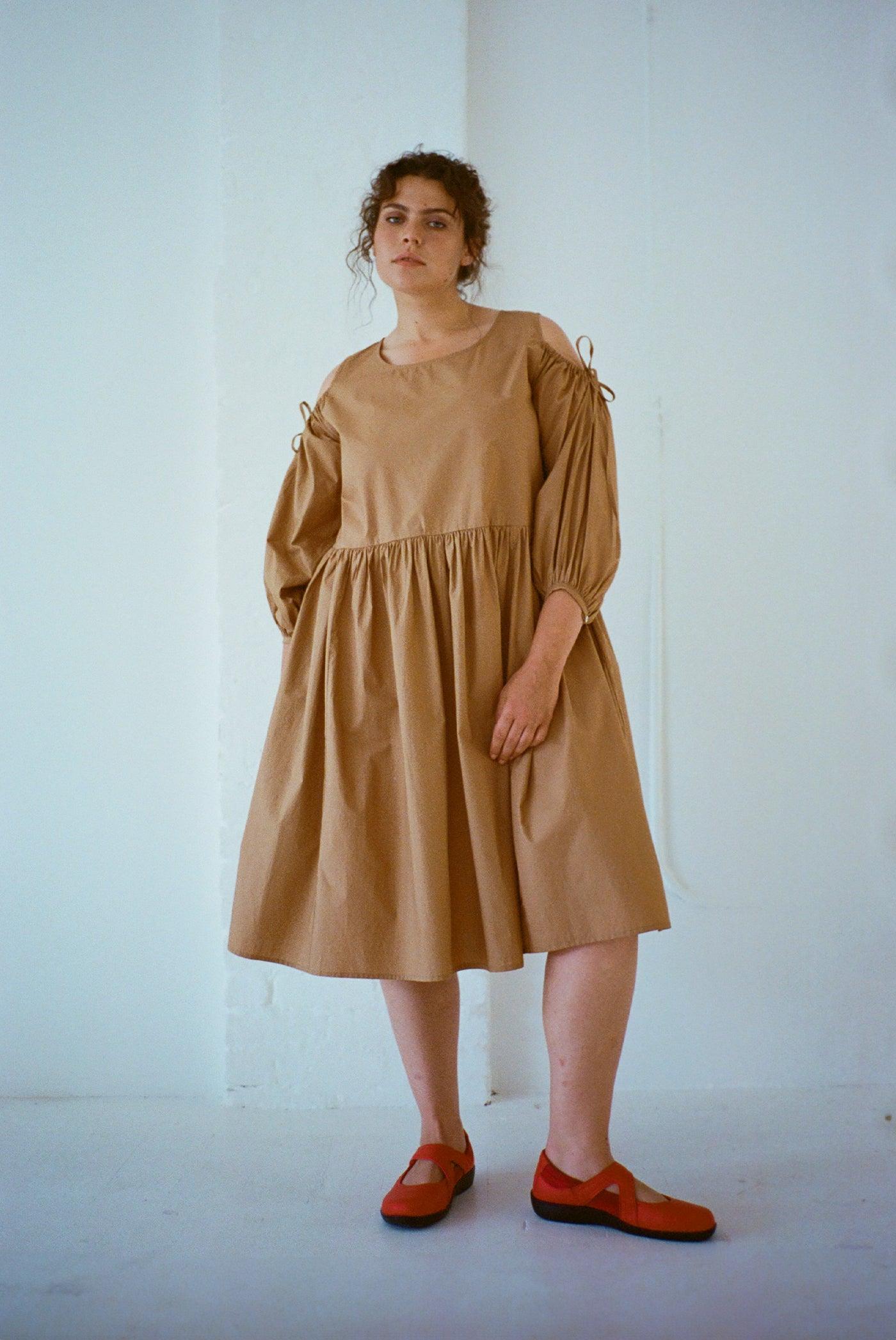 Amber Dress - Iced Coffee Product Image