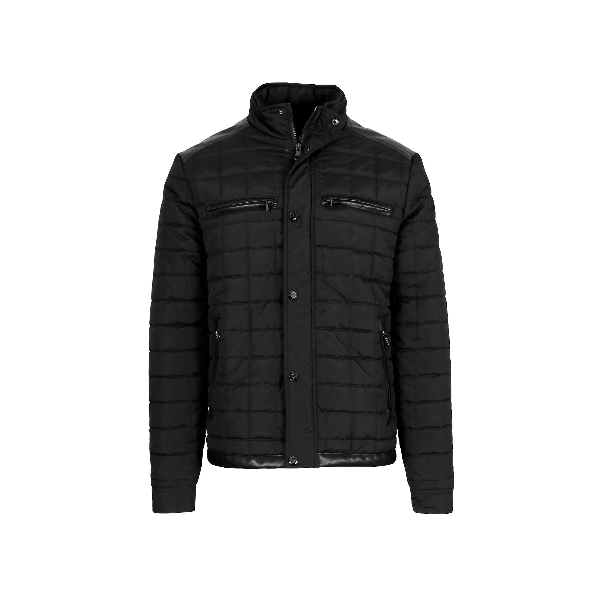 Men's Spire by Galaxy Lightweight Quilted Jacket with Synthetic Trim Design,  Product Image