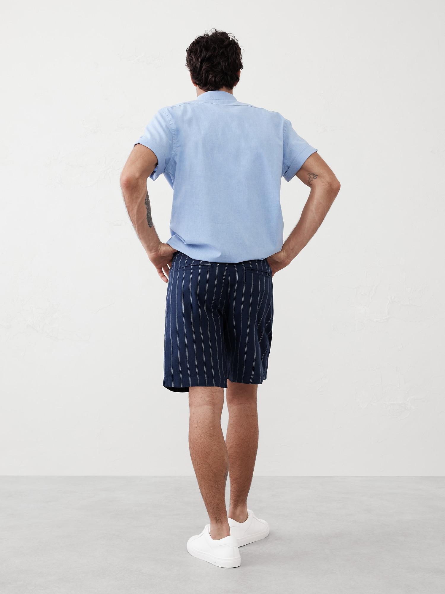 7" Linen-Blend Deck Short Product Image