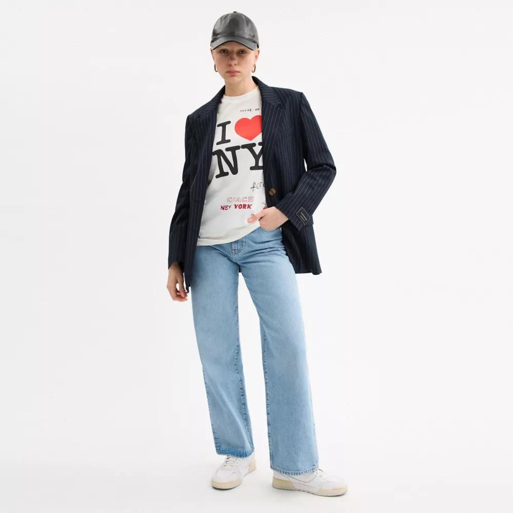 Single Breasted Pinstripe Blazer Product Image