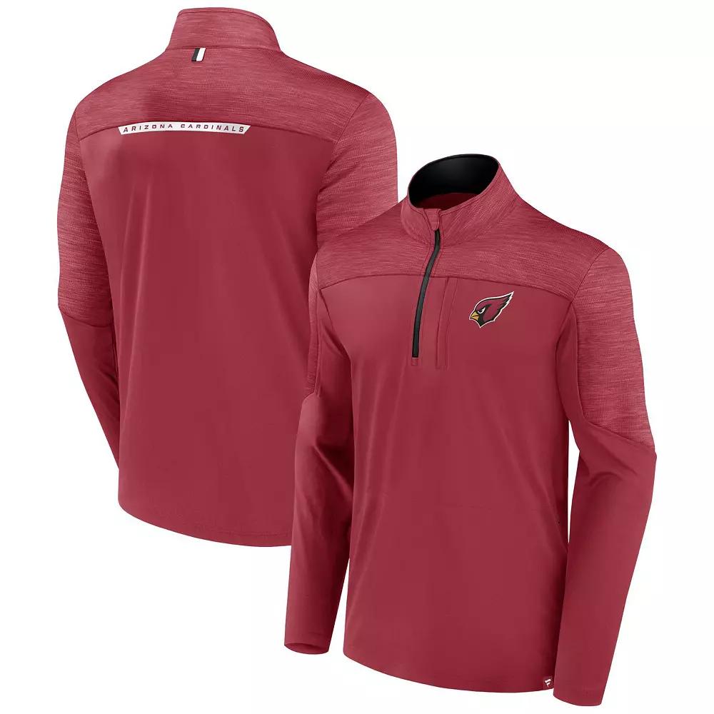Men's Fanatics Branded Cardinal Arizona Cardinals Defender Half-Zip Top,  Product Image