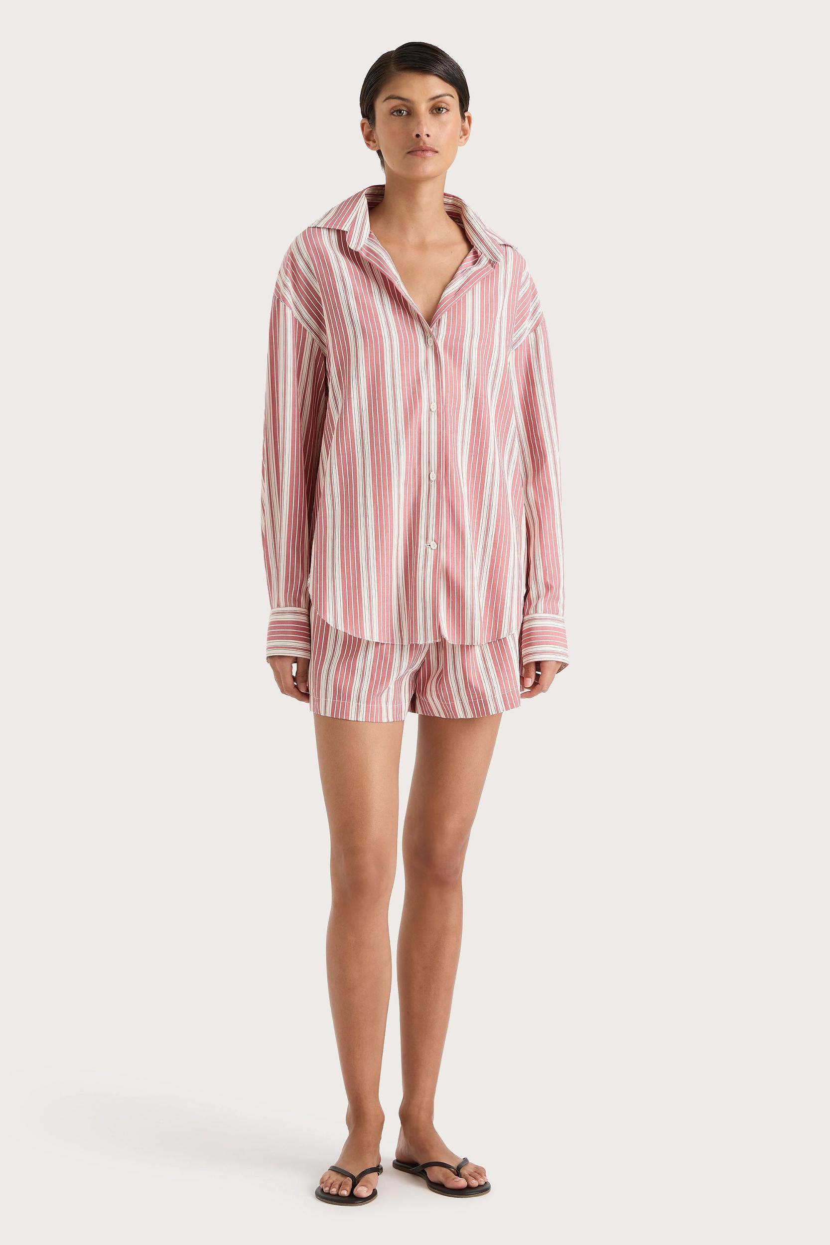 Reign Mini Dress Cherry Stripe - Final Sale Product Image