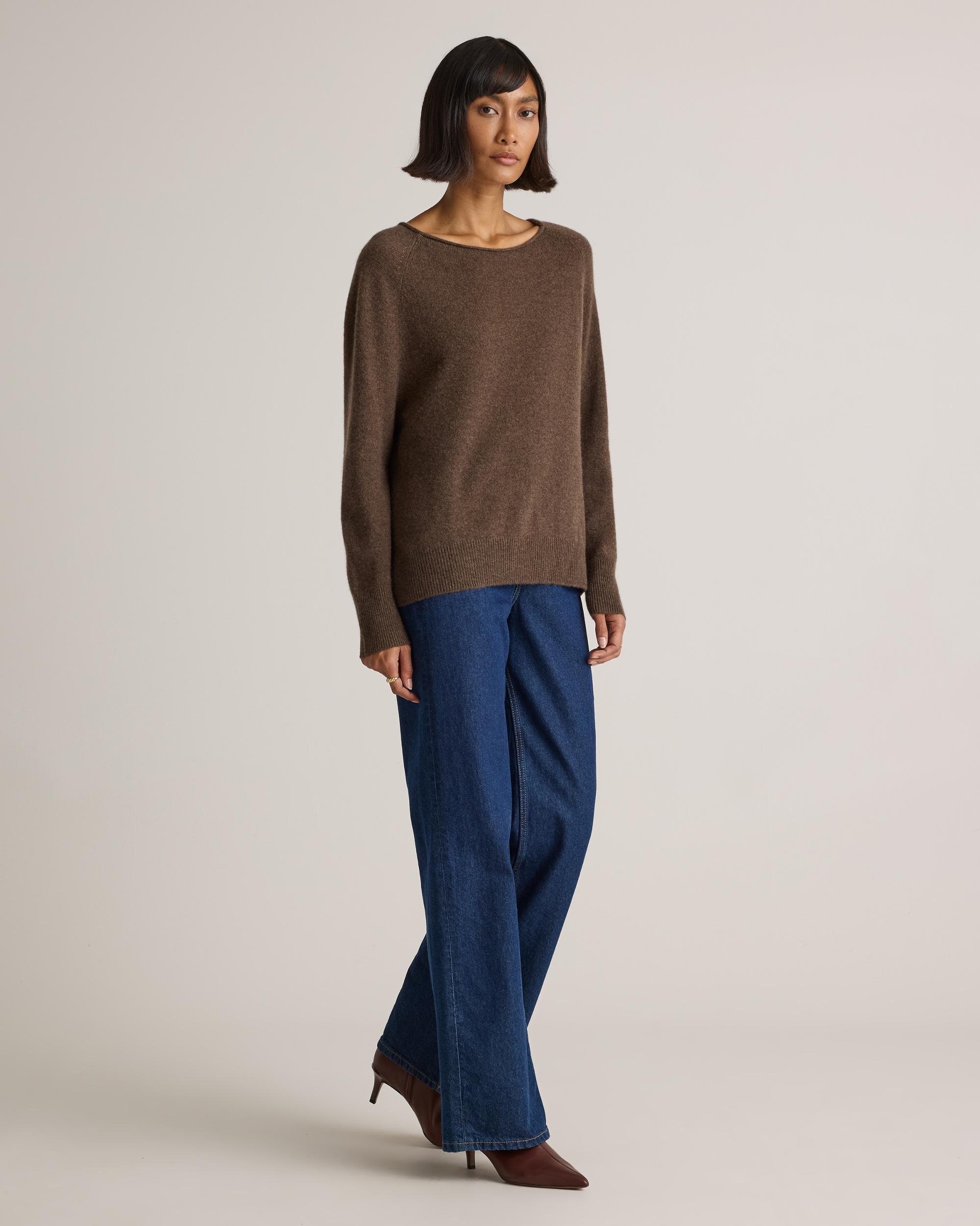 Quince | Women's Mongolian Cashmere Boatneck Sweater Product Image