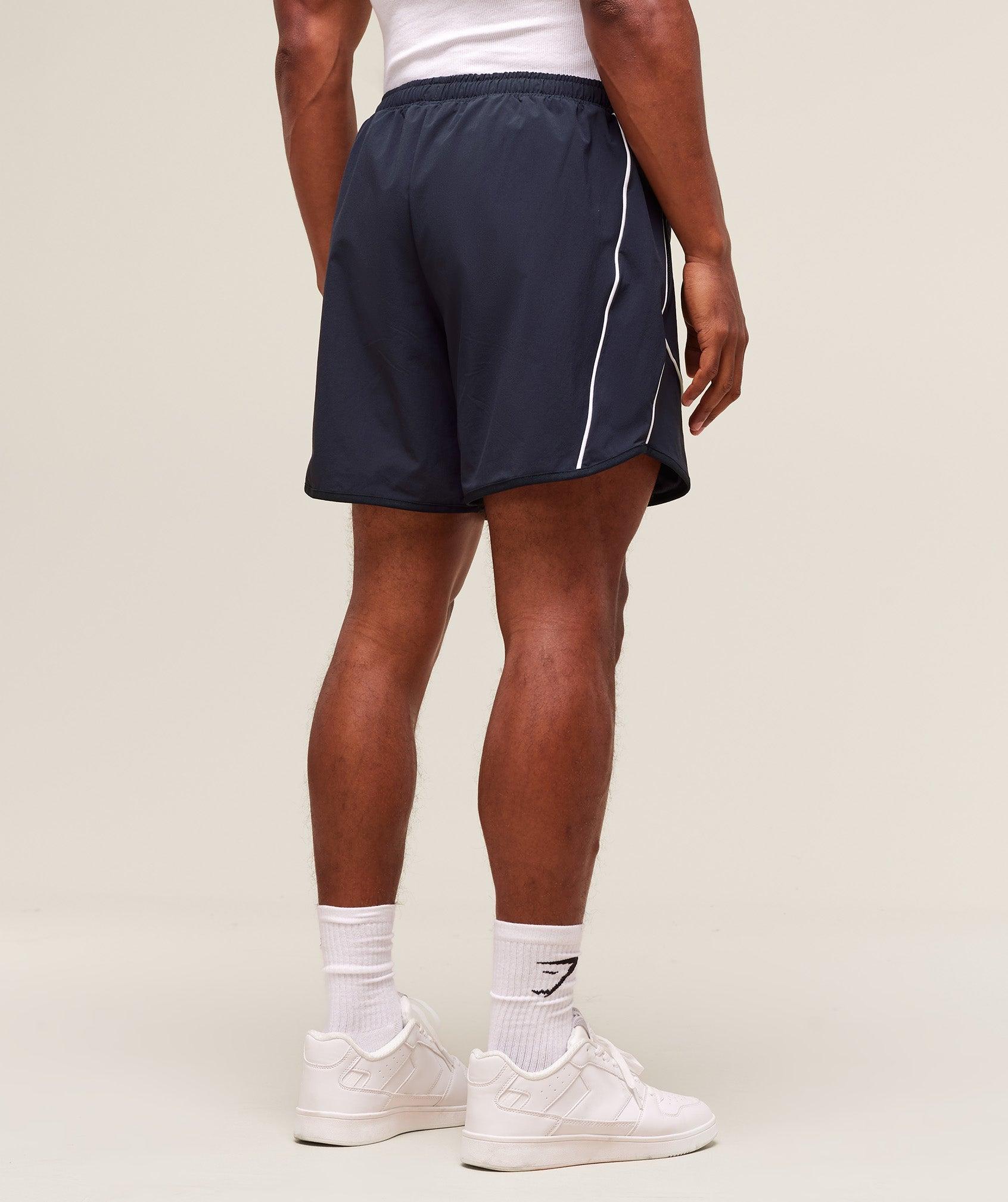 Gymshark Retro Shorts - Heavy Blue Male Product Image