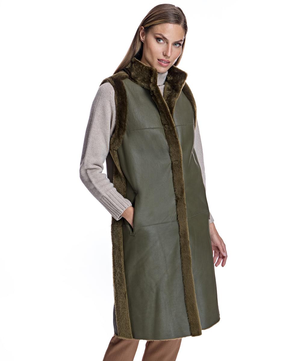 Reversible Shearling Vest Product Image