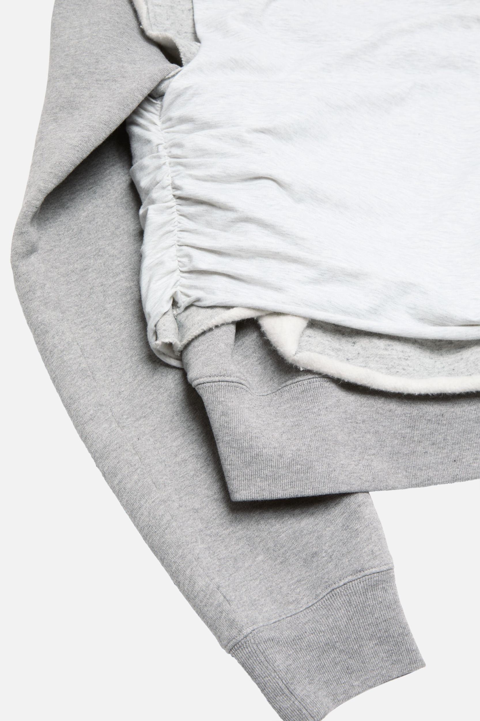 Layered hooded sweater Product Image