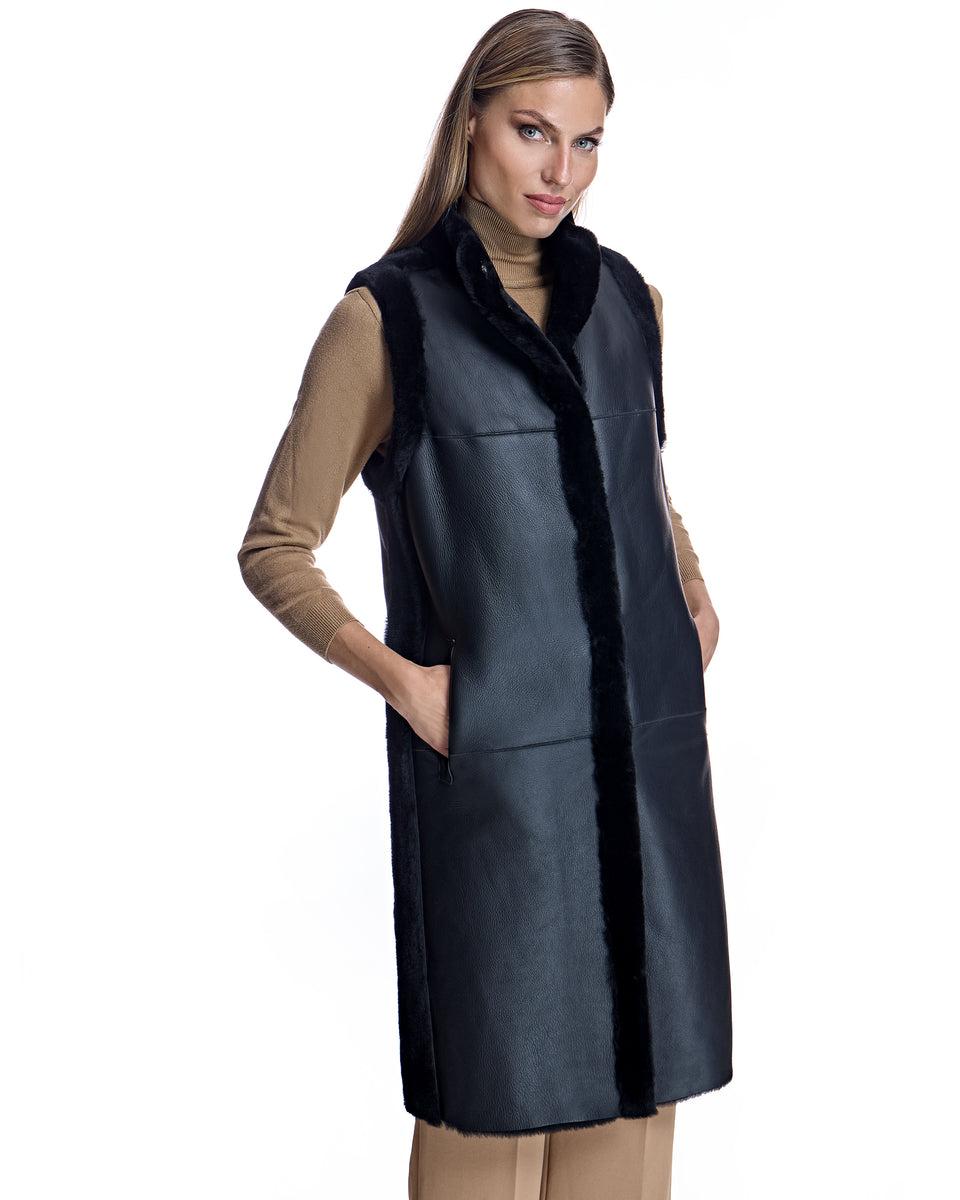 Reversible Shearling Vest Product Image