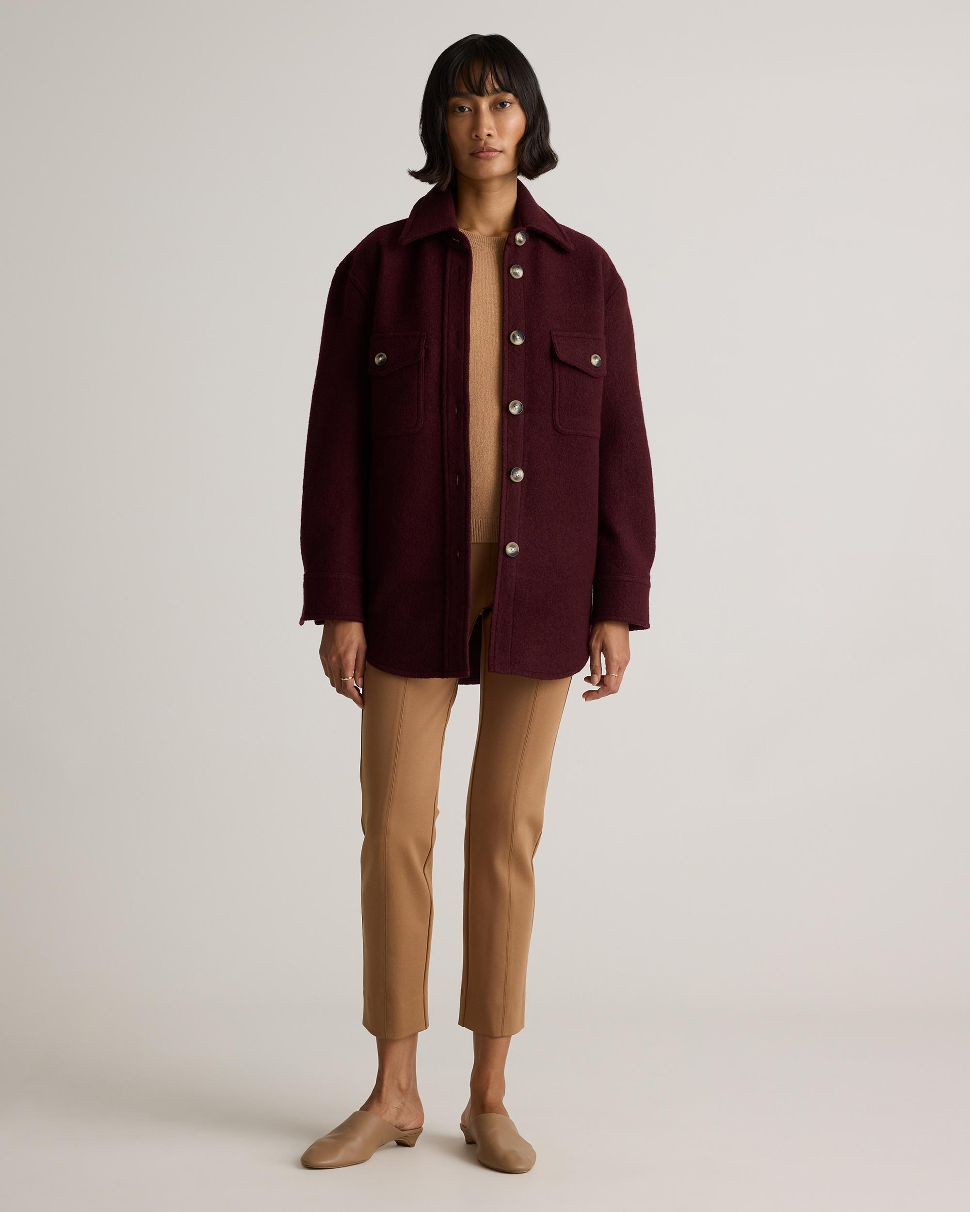 Quince | Women's 100% Merino Wool Shirt Jacket Size XL Product Image