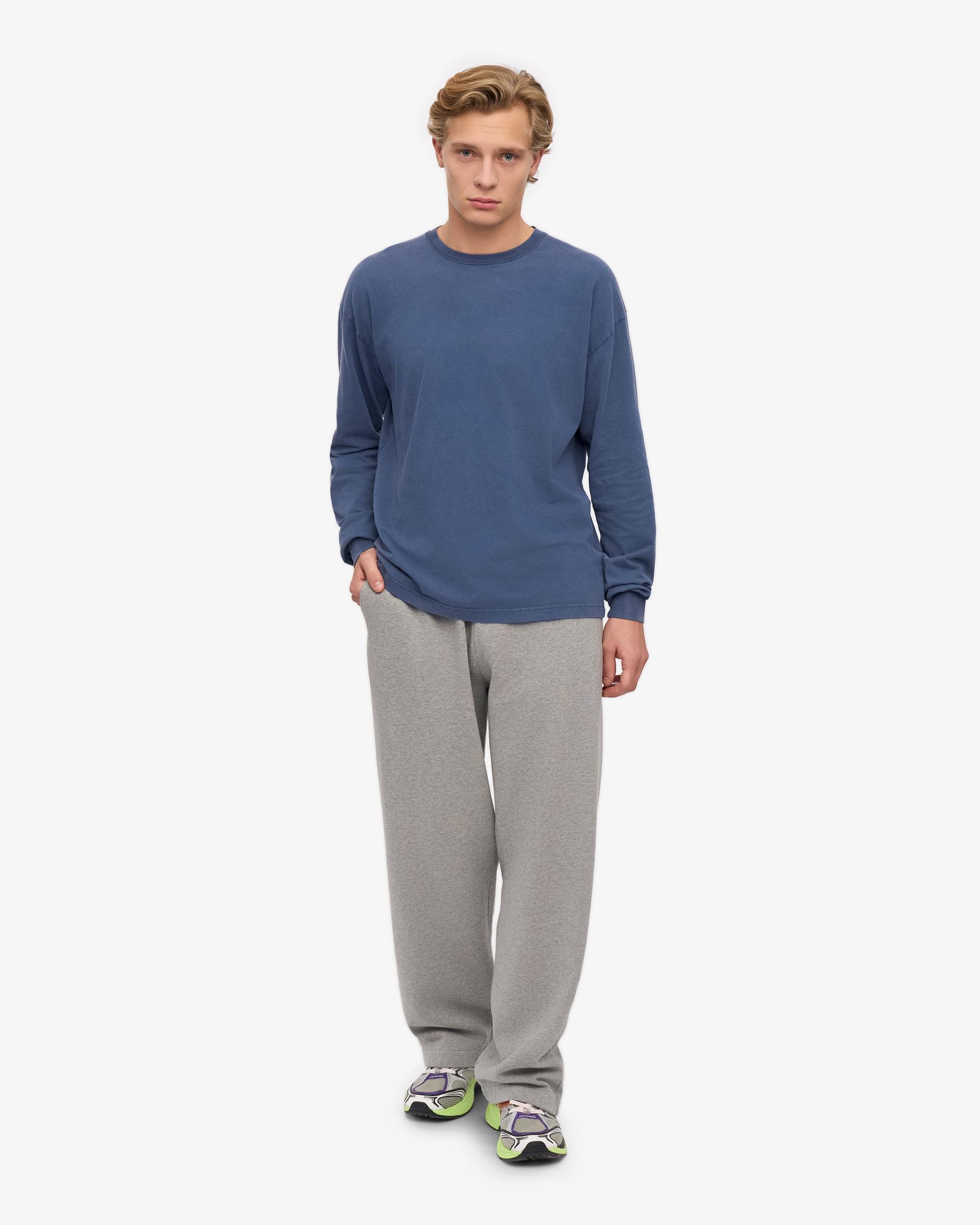 Oversized Organic LS T-Shirt - Magenta Blaze Product Image