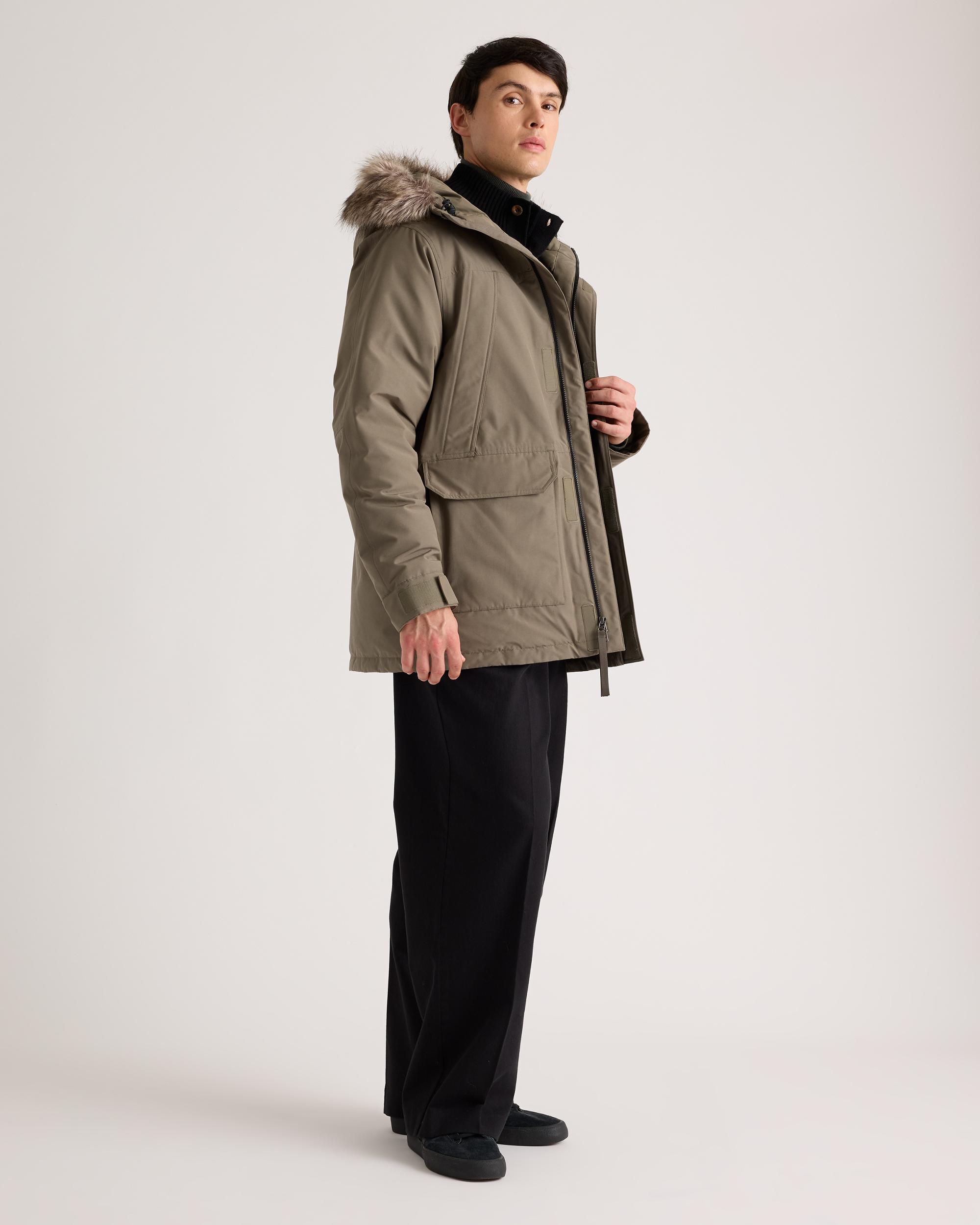 Quince | Men's Responsible Down Hooded Parka Recycled Polyester Product Image