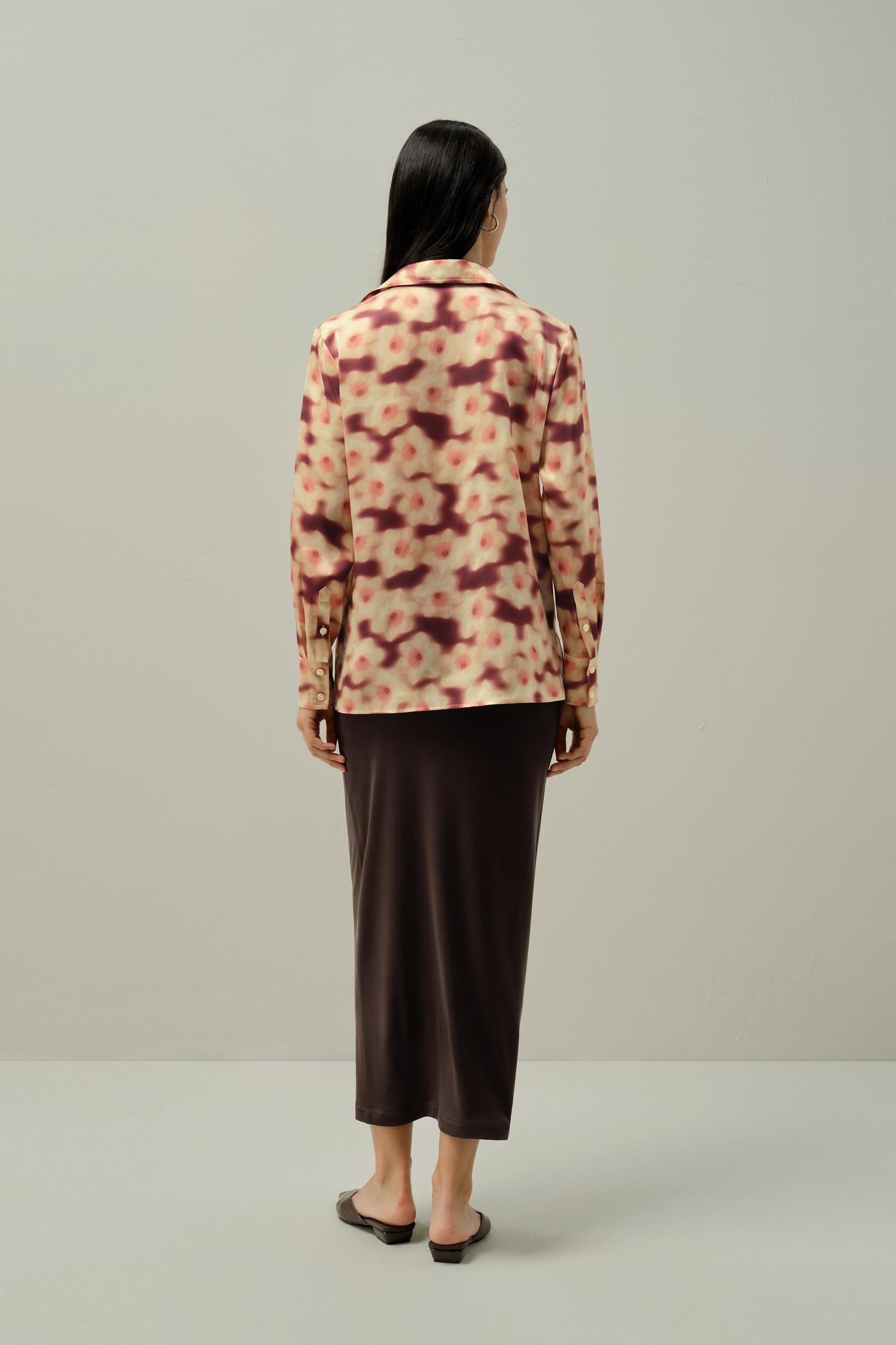 Daffodil Print Silk Blouse - Made With Liberty Fabric Product Image