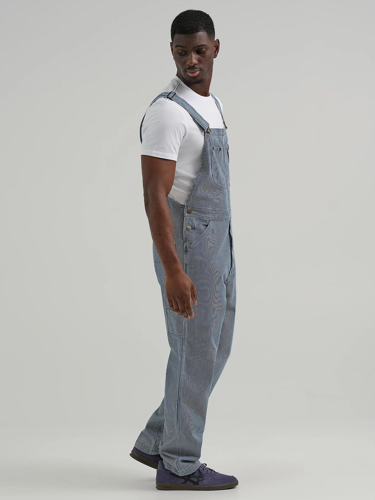 Men's Lee® x Crayola® Railroad Stripe Relaxed Bib Overall | Men's Union-Alls & Overalls | Lee® Product Image