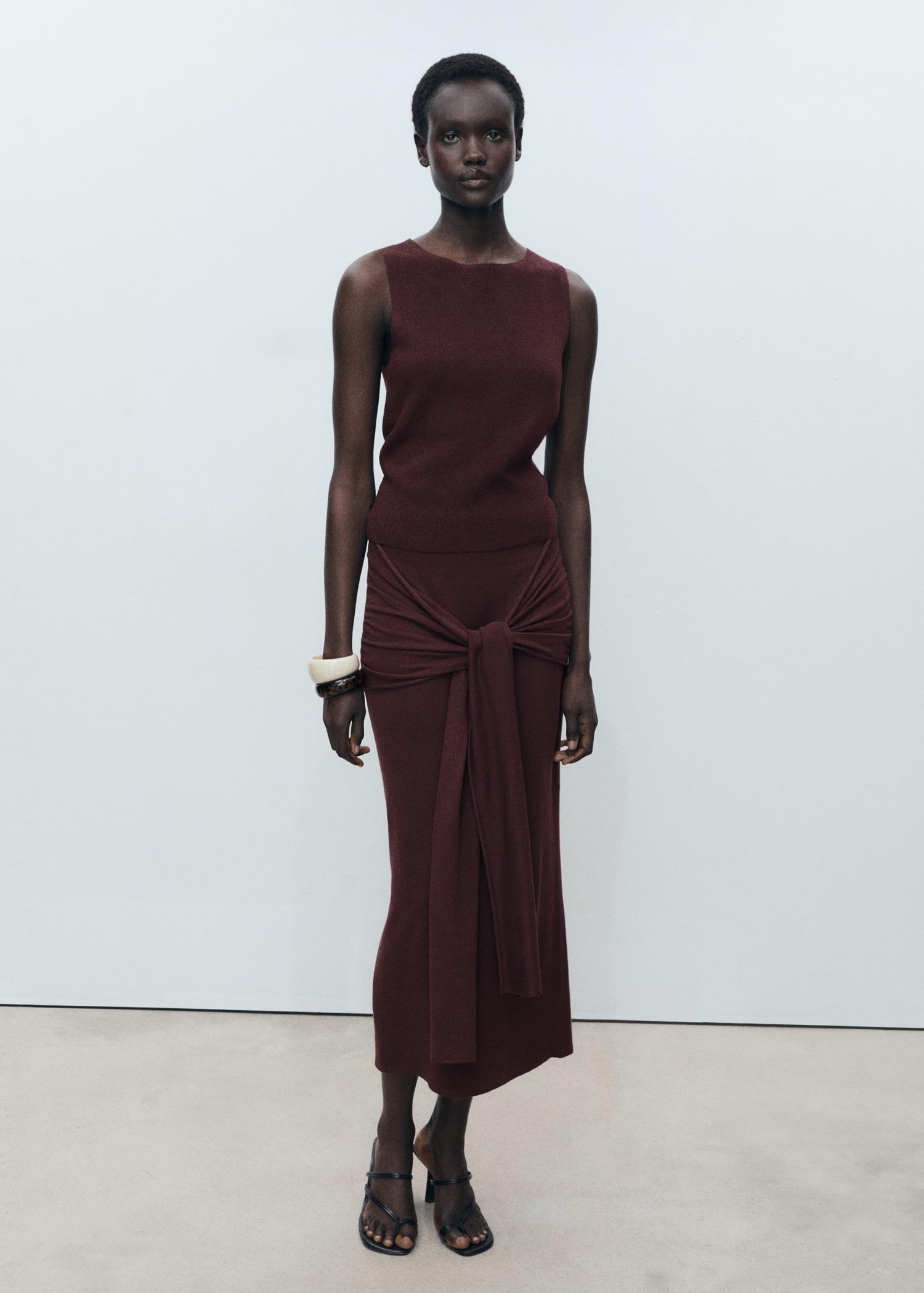 Fine ribbed knit top - Women | MANGO USA Product Image