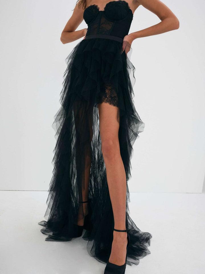 Bustier Gown — Black Product Image