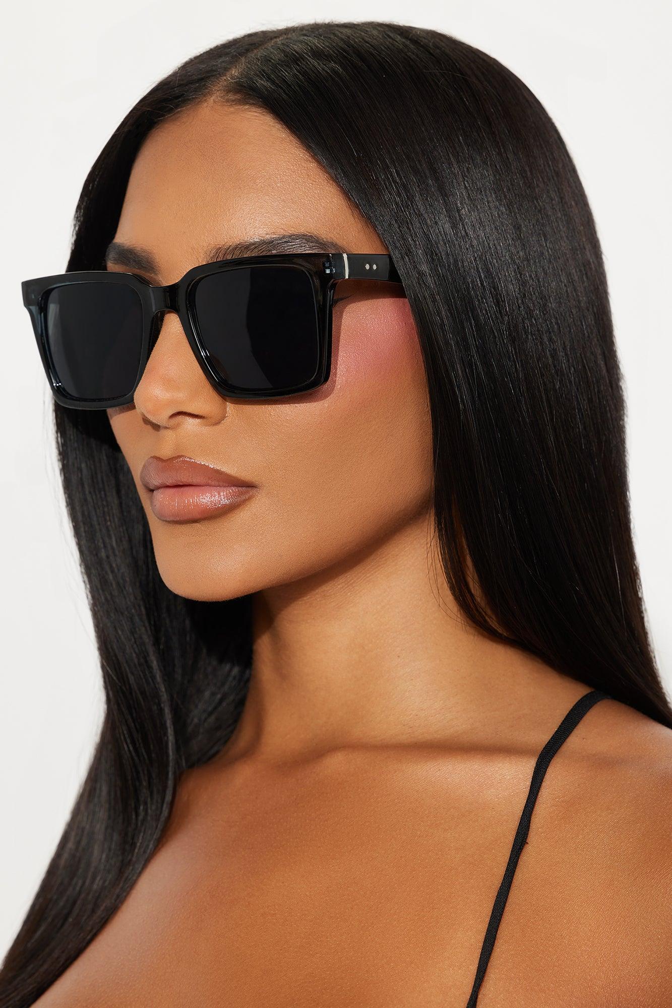 Shades On Square Sunglasses - Black Product Image