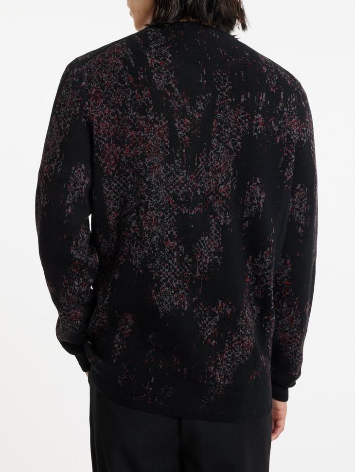 JOHN VARVATOS PYTHON JACQUARD SWEATER Product Image