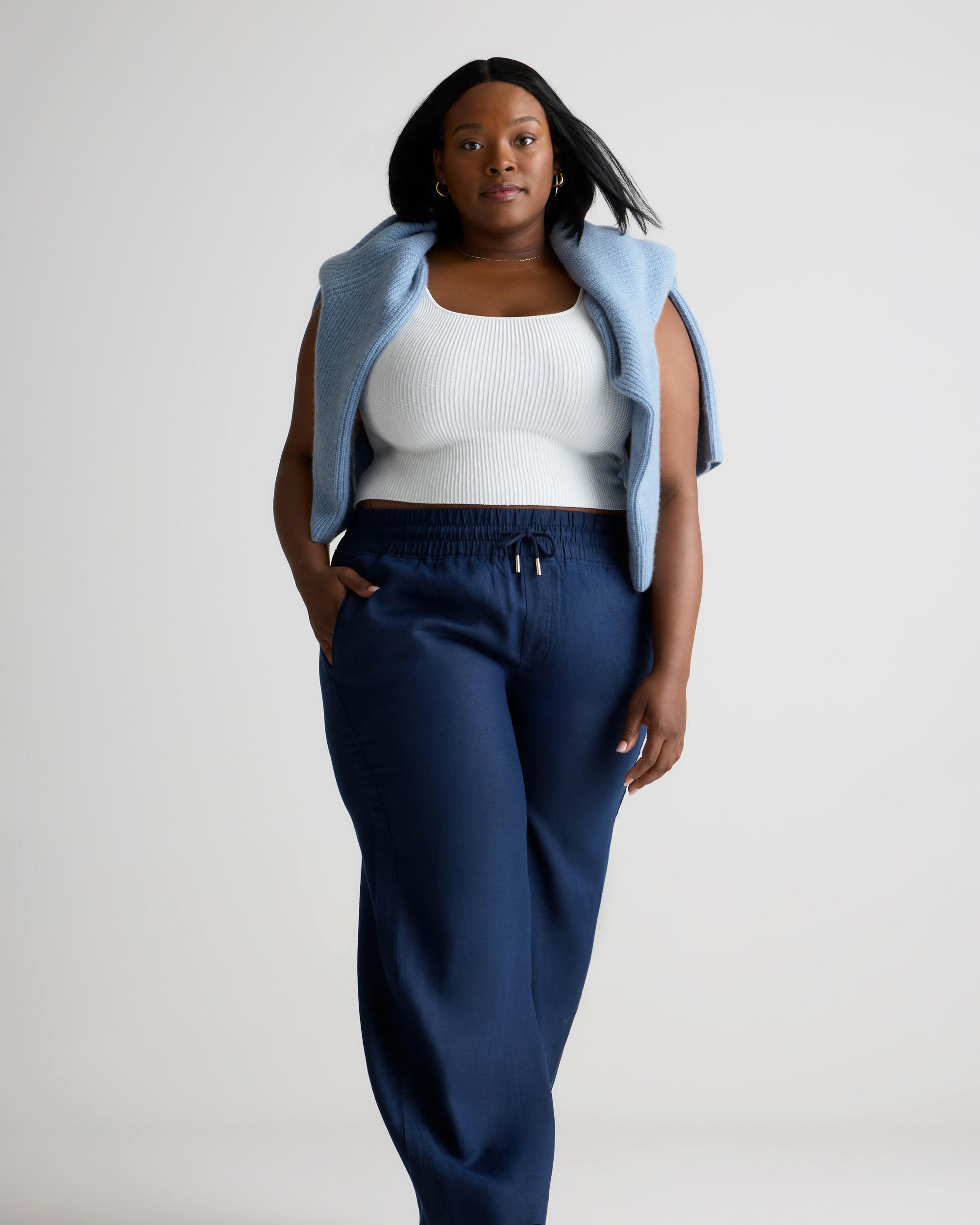 Quince | Women's 100% European Linen Wide Leg Pants Product Image