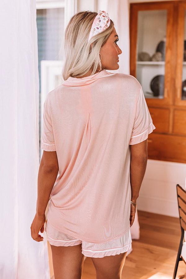 Classic Cuddles Pajama Top In Pink Product Image