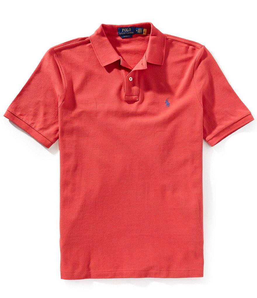 Polo Ralph Lauren Classic Fit Solid Cotton Mesh Polo Shirt Product Image