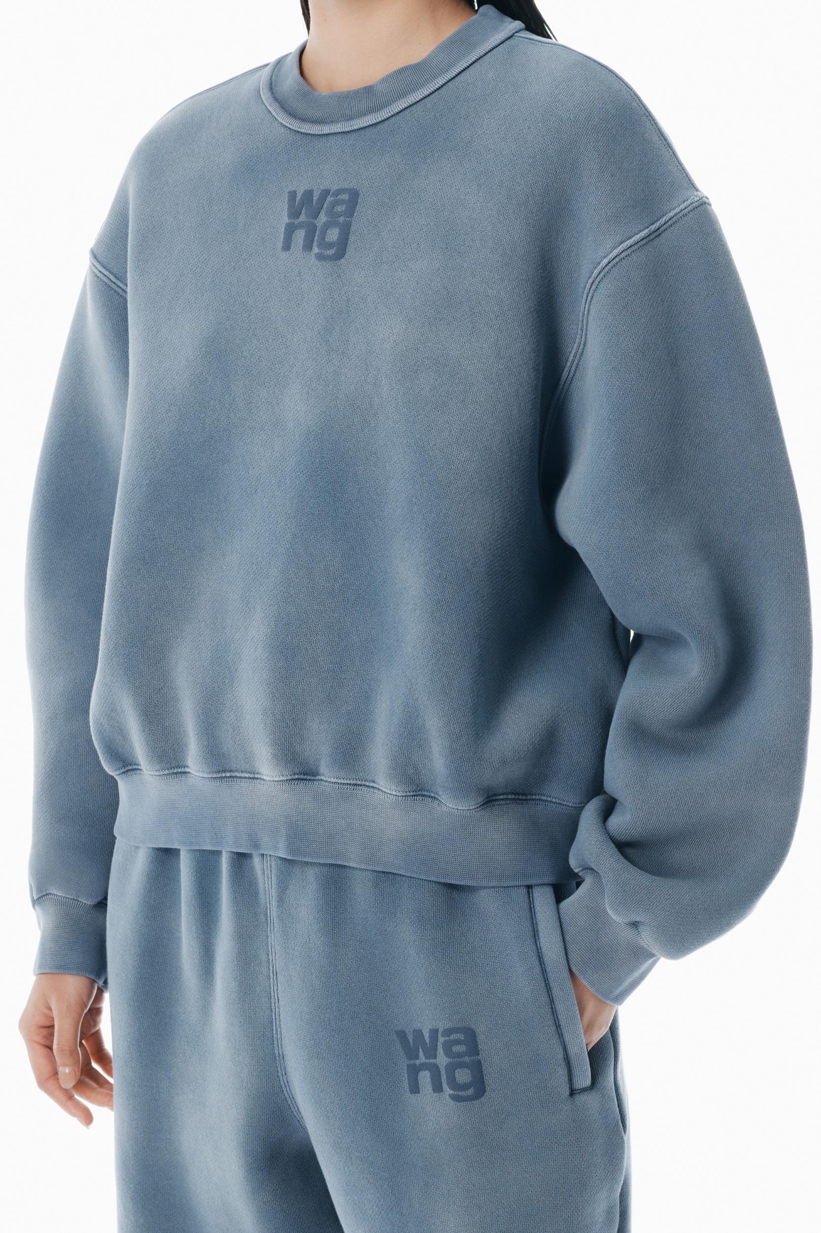 Blue Logo Puff Print Sweatshirt Product Image