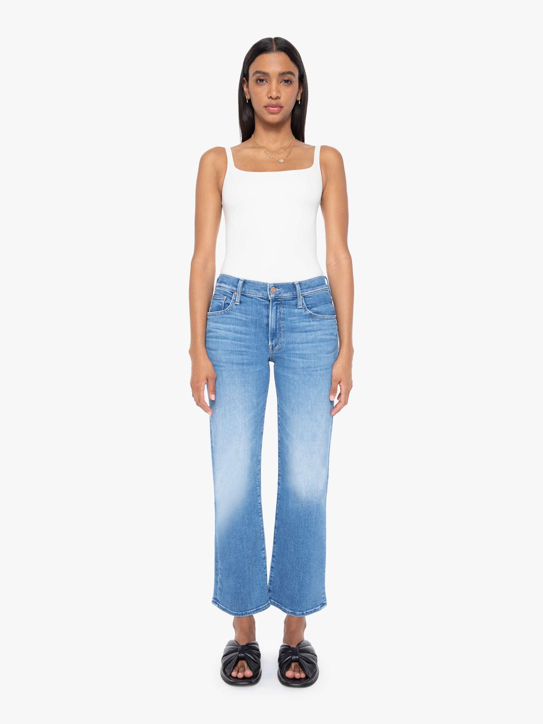 Mother Denim The Mid Rise Rambler Zip Ankle Product Image