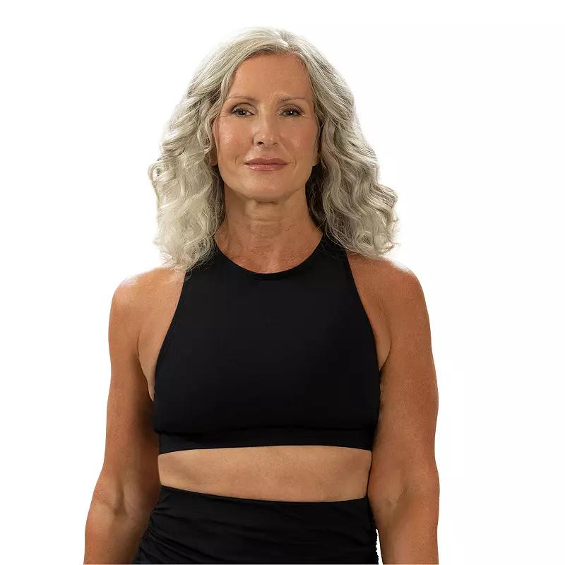 Women's Dolfin Aquashape High Neck Longline Bikini Swim Top,  Product Image