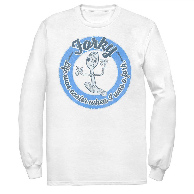 Men's Disney/Pixar Toy Story 4 Forky Tee, Size: XL, White Product Image