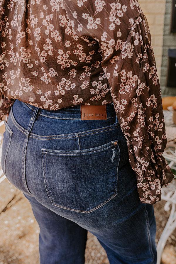 JUDY BLUE Molly High Waist Straight Leg Jean Curves Product Image