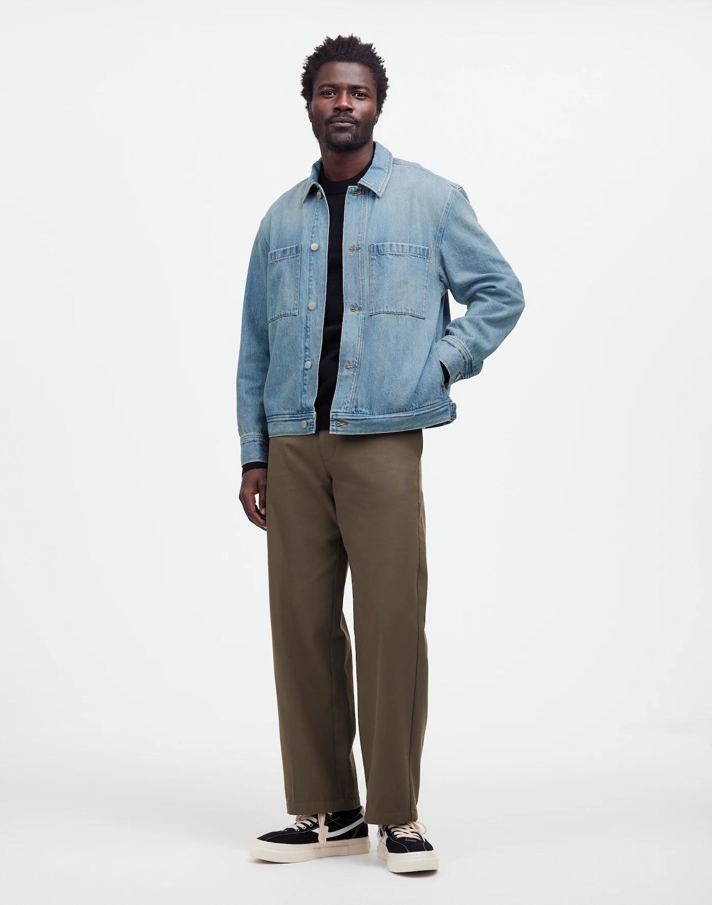 Denim Shirt-Jacket in Jamestown Wash Product Image