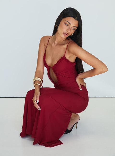 Capisce Maxi Dress Red Product Image