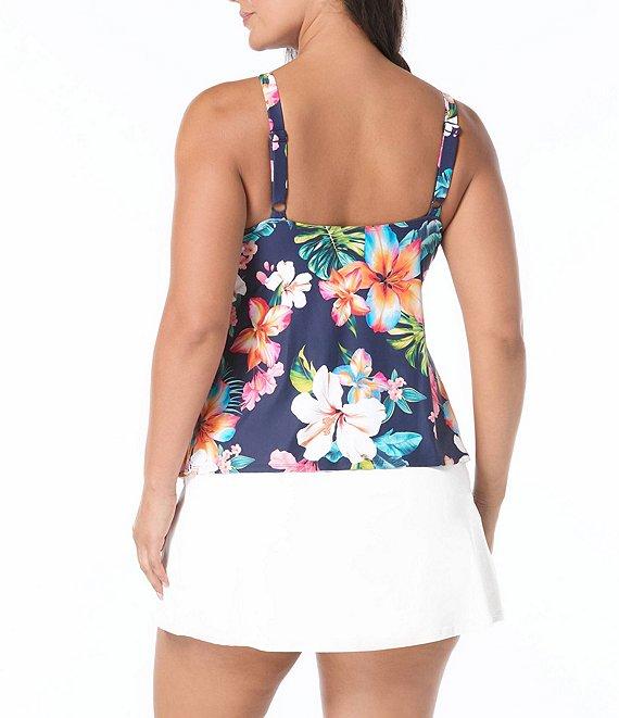 Beach House Plus Size Paloma Beach Solids Emma Swim Skort Product Image