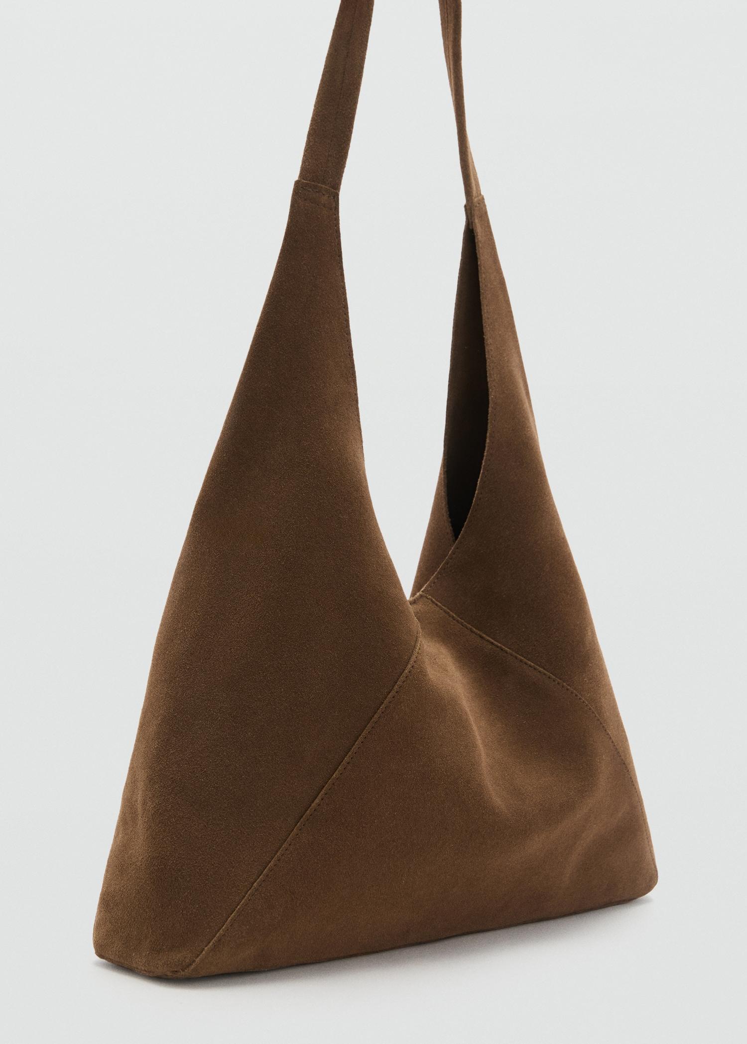 Suede shoulder bag - Women | MANGO USA Product Image