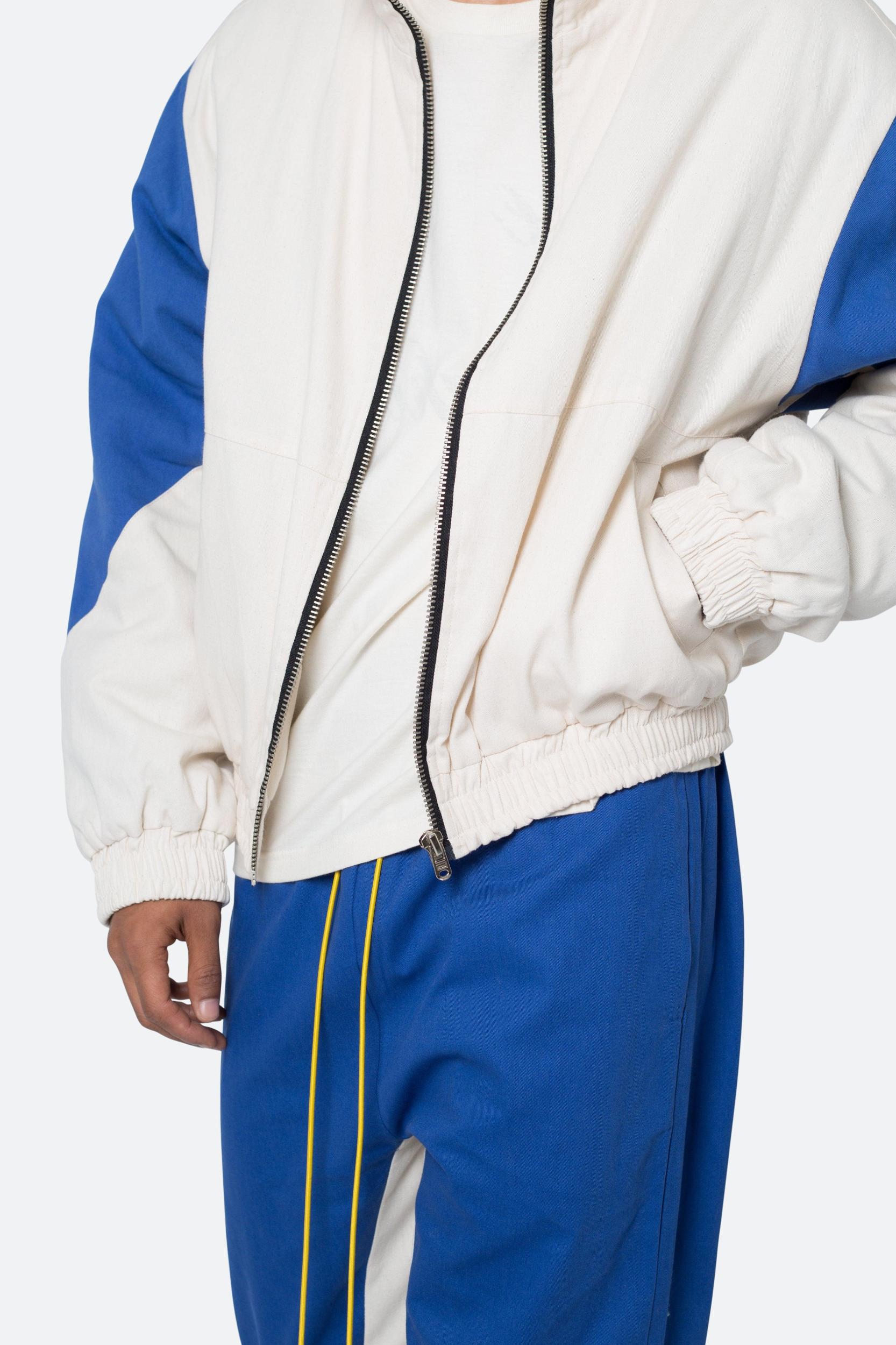 Twill Racing Jacket - Blue/Natural Product Image