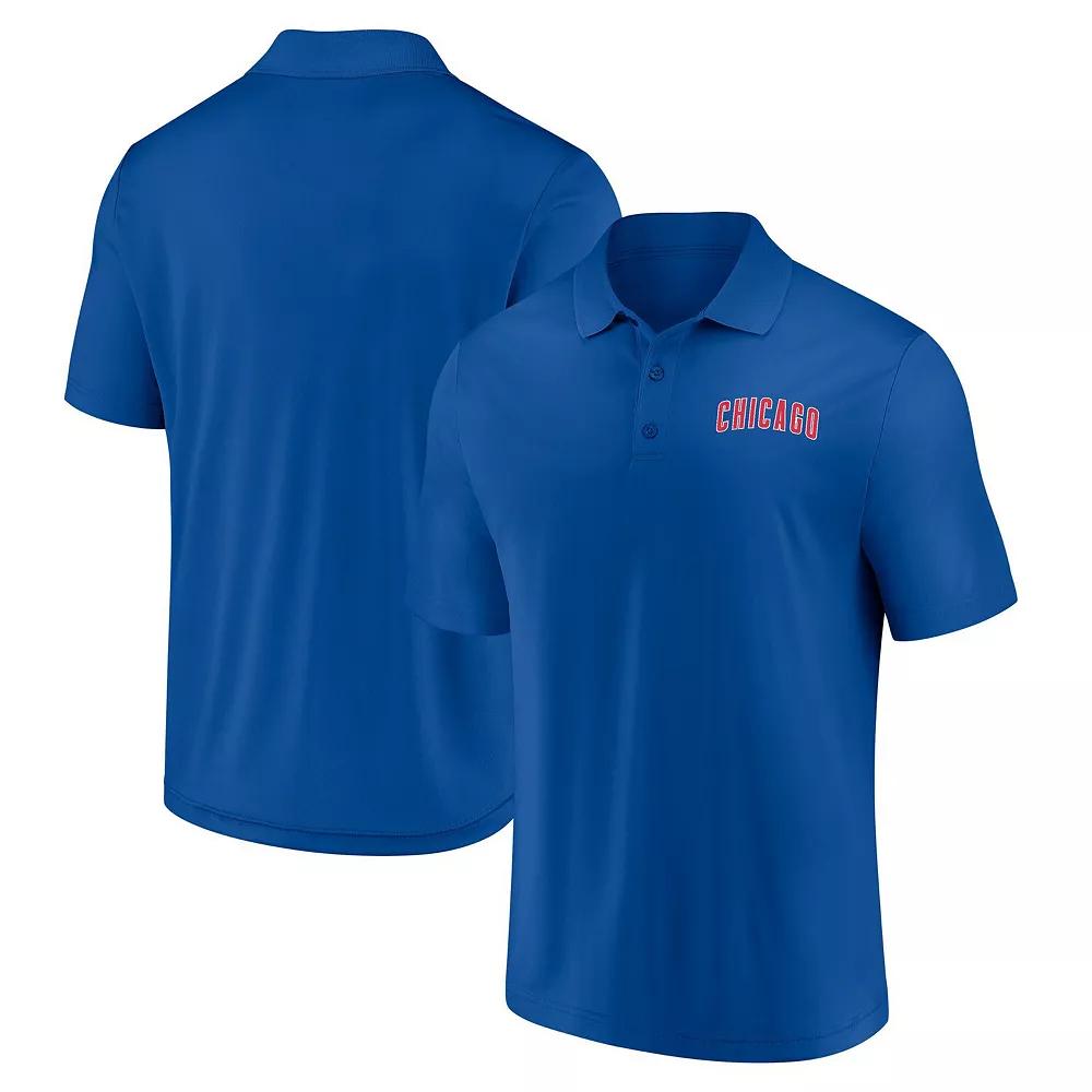 Men's Fanatics Royal Chicago Cubs Primary Logo Polo, Size: 5XL, Blue Product Image
