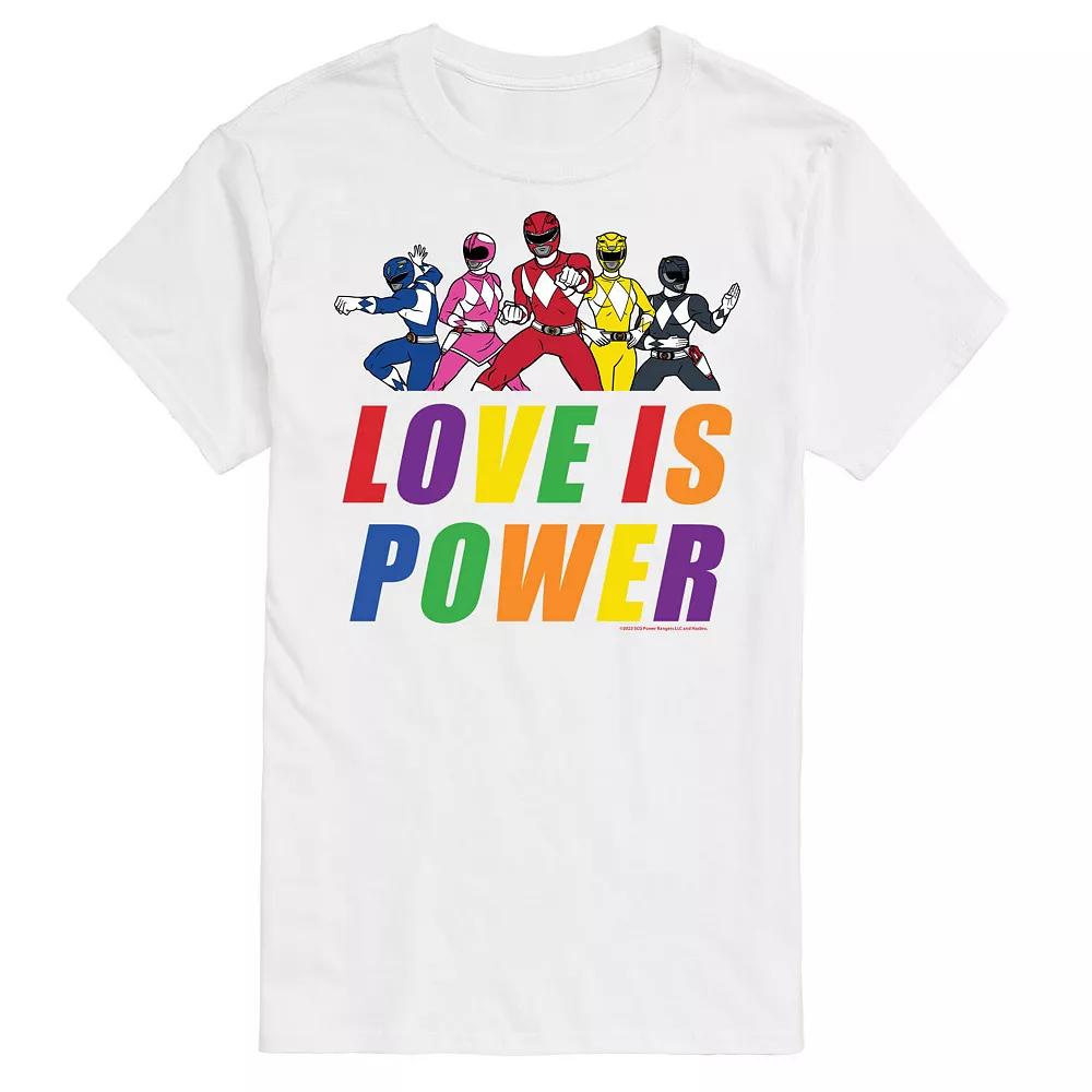 Big & Tall Power Rangers Love Is Power Graphic Tee, Men's,  Product Image